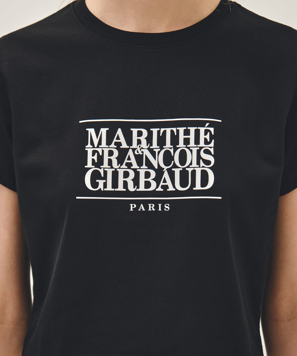 Marithe & Francois Girbaud - Classic Logo Crop Tee (Black) product image 4 | TRAB K-Fashion Australia