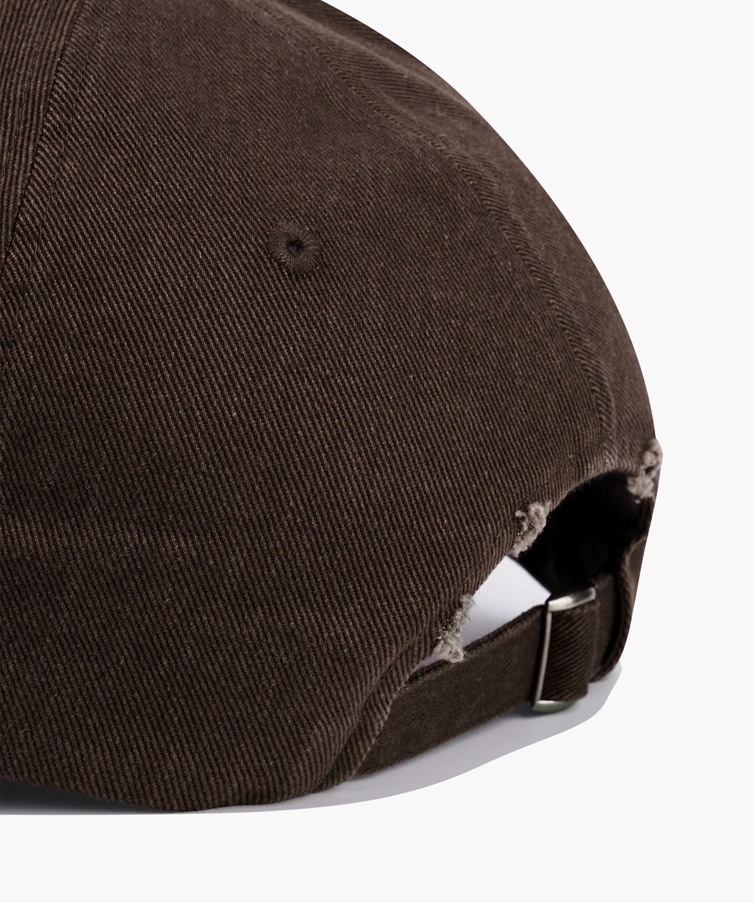 Marithe & Francois Girbaud - Classic Logo Damaged Overfit Cap (Brown) product image 4 | TRAB K-Fashion Australia