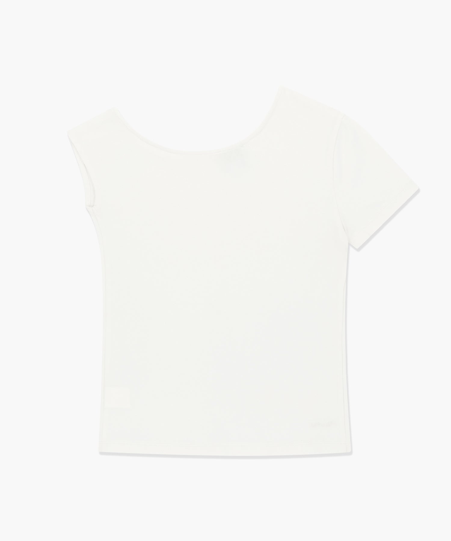 Marithe & Francois Girbaud - Small Classic Logo One Shoulder Layered Tee (Ivory) product image 4 | TRAB K-Fashion Australia