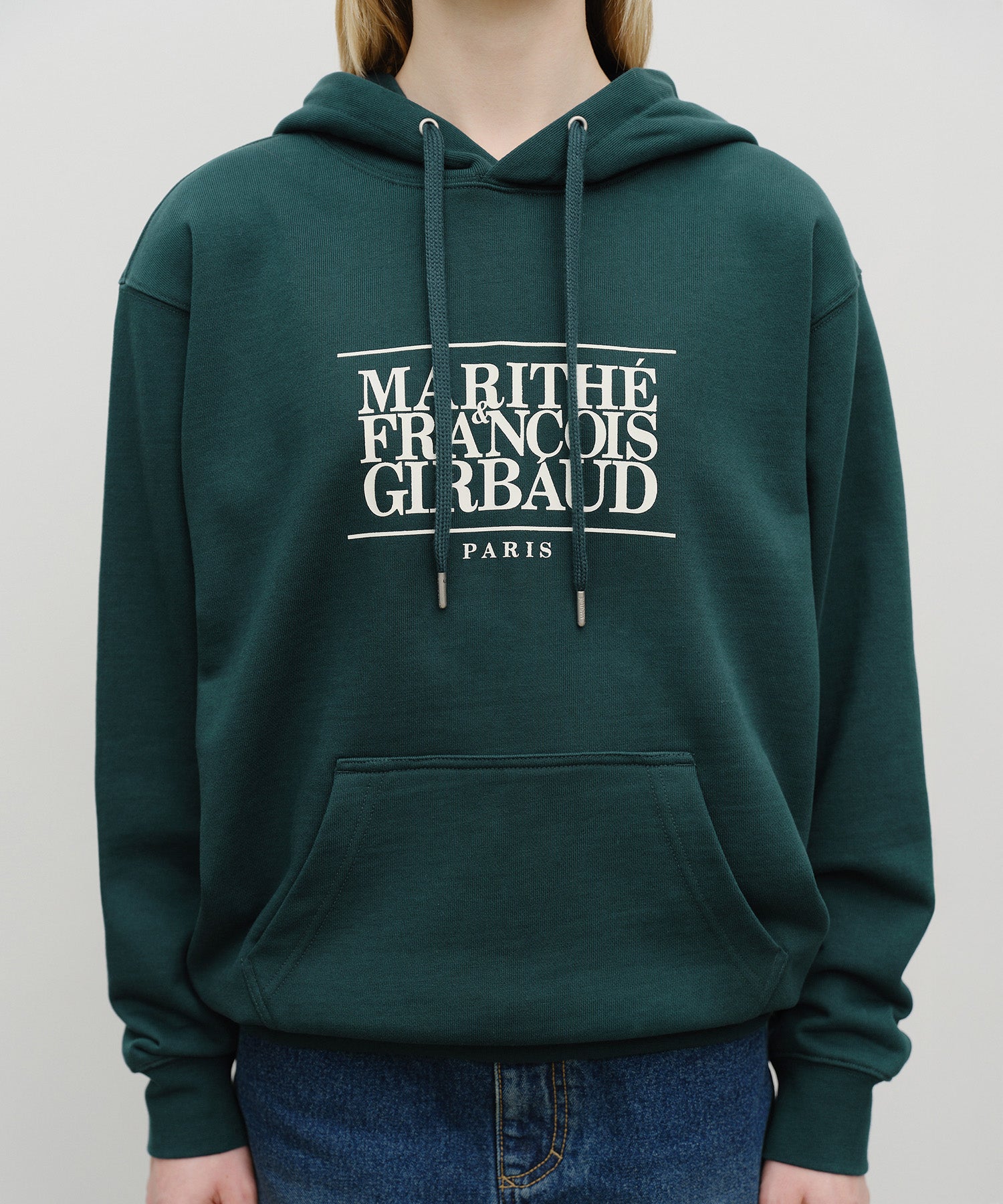 Marithe & Francois Girbaud - Classic Logo Hoodie (Dark Teal) product image 4 | TRAB K-Fashion Australia