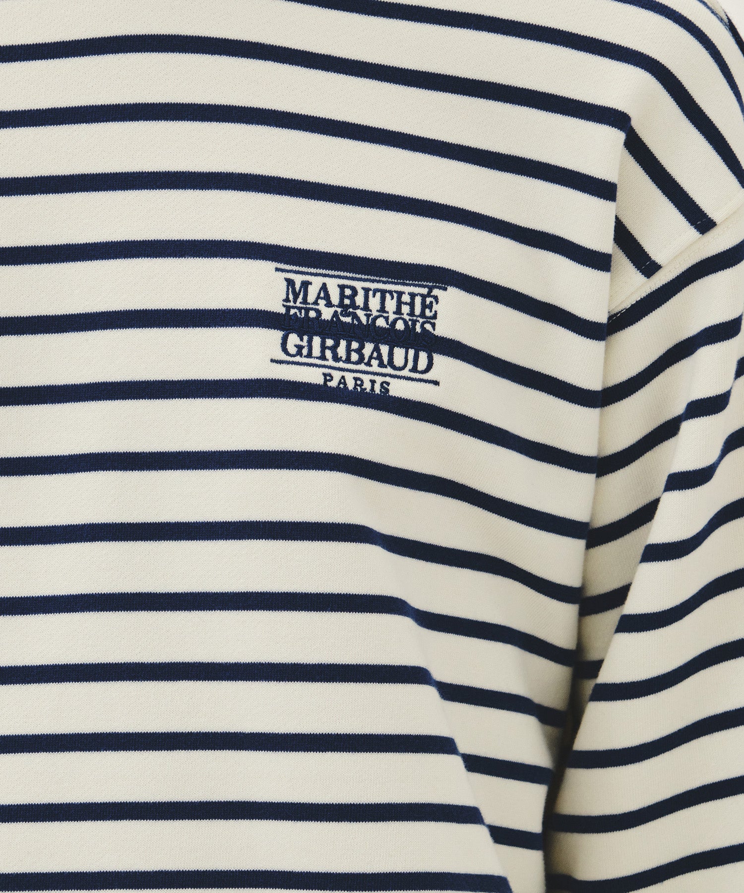 Marithe & Francois Girbaud - Small Classic Logo Stripe Sweatshirt (Ivory) product image 4 | TRAB K-Fashion Australia