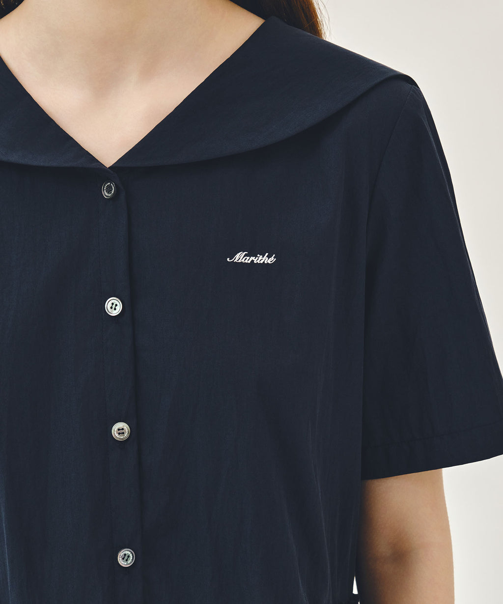 Marithe & Francois Girbaud - Marine Half Sleeve Onepiece (Navy) product image 4 | TRAB K-Fashion Australia