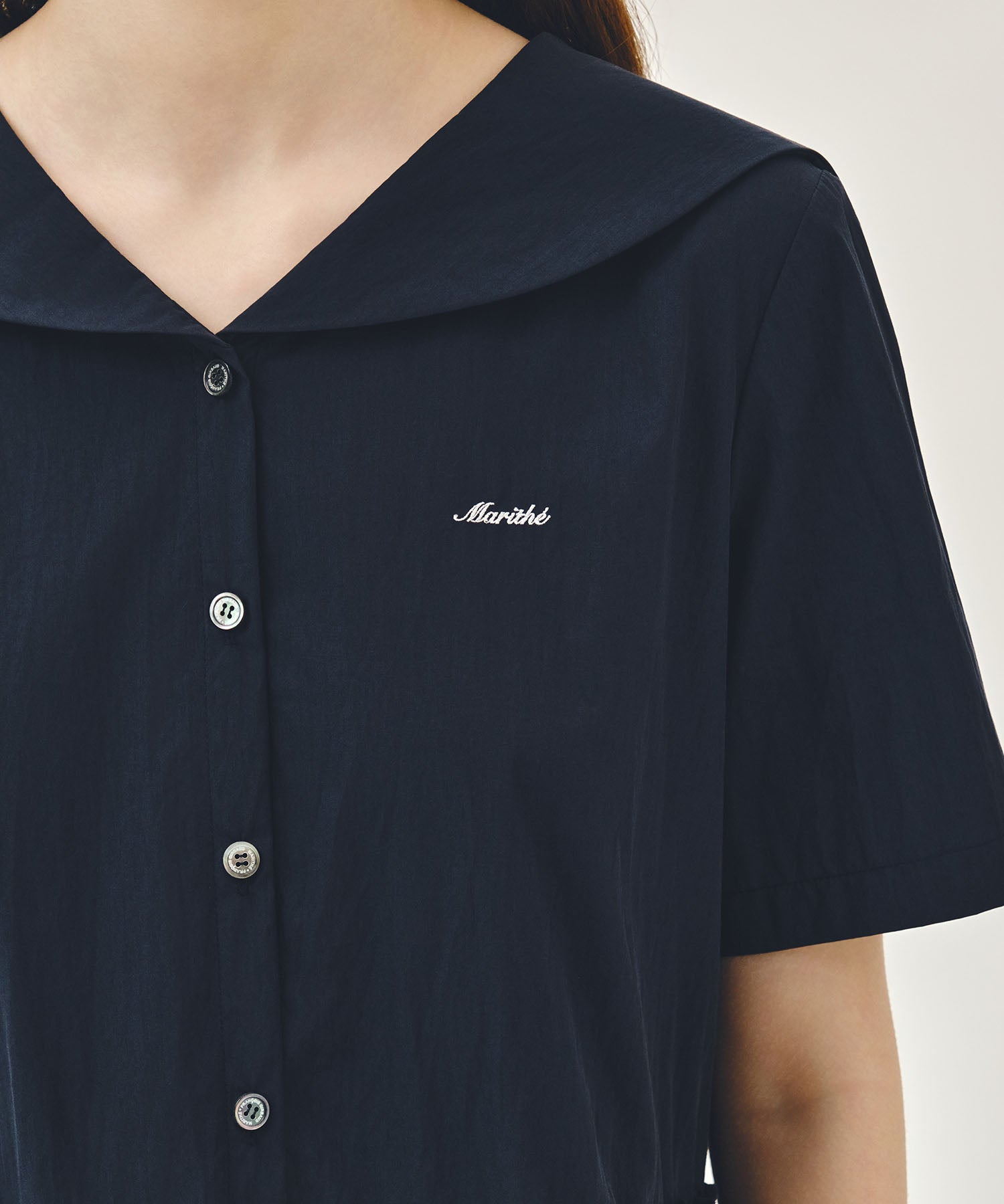 Marithe & Francois Girbaud - Marine Half Sleeve Onepiece (Navy) product image 4 | TRAB K-Fashion Australia