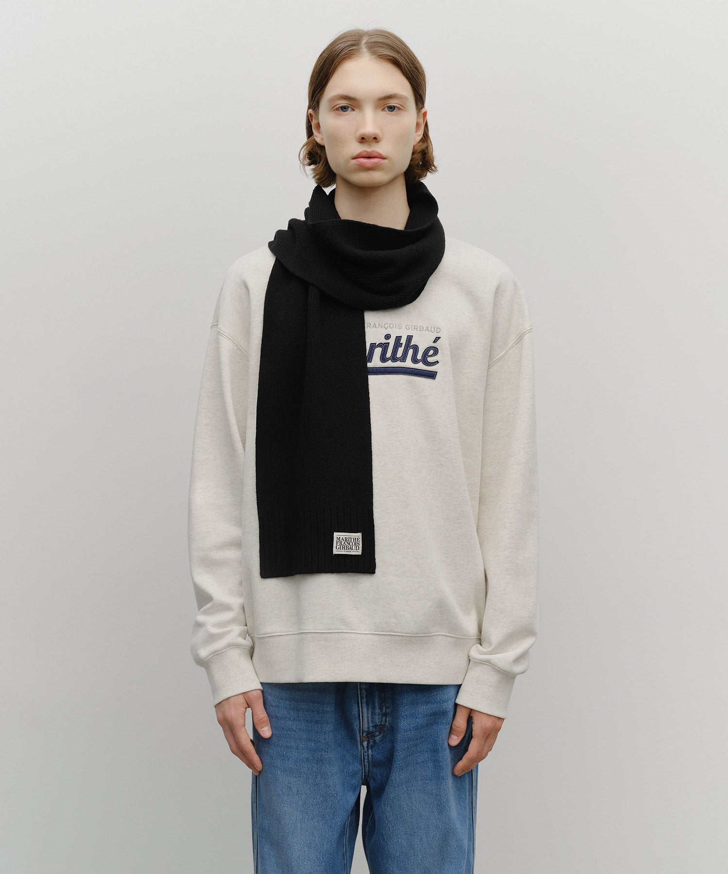 Marithe & Francois Girbaud - Classic Logo Muffler (Black) product image 4 | TRAB K-Fashion Australia