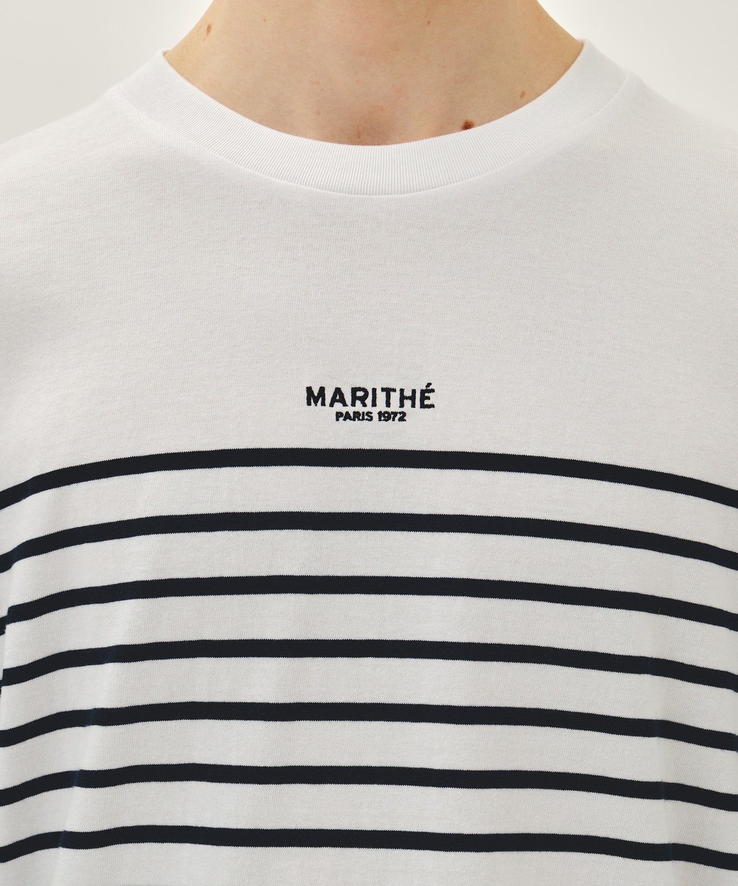 Marithe & Francois Girbaud - Block Stripe Long Sleeve Tee (Navy) product image 7 | TRAB K-Fashion Australia