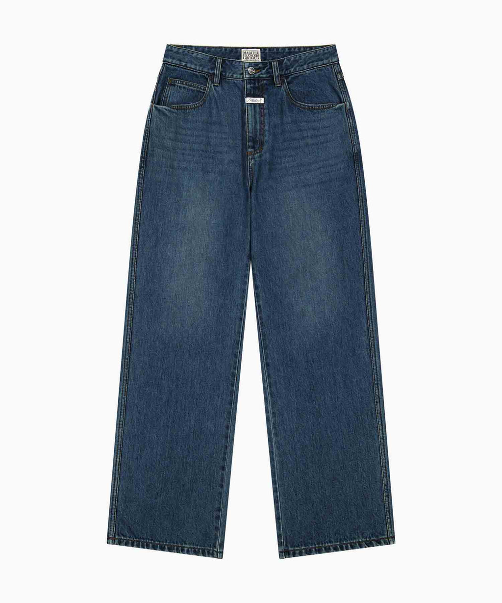 Marithe & Francois Girbaud - New M High Straight Denim Pants (Dark Blue) product image 4 | TRAB K-Fashion Australia
