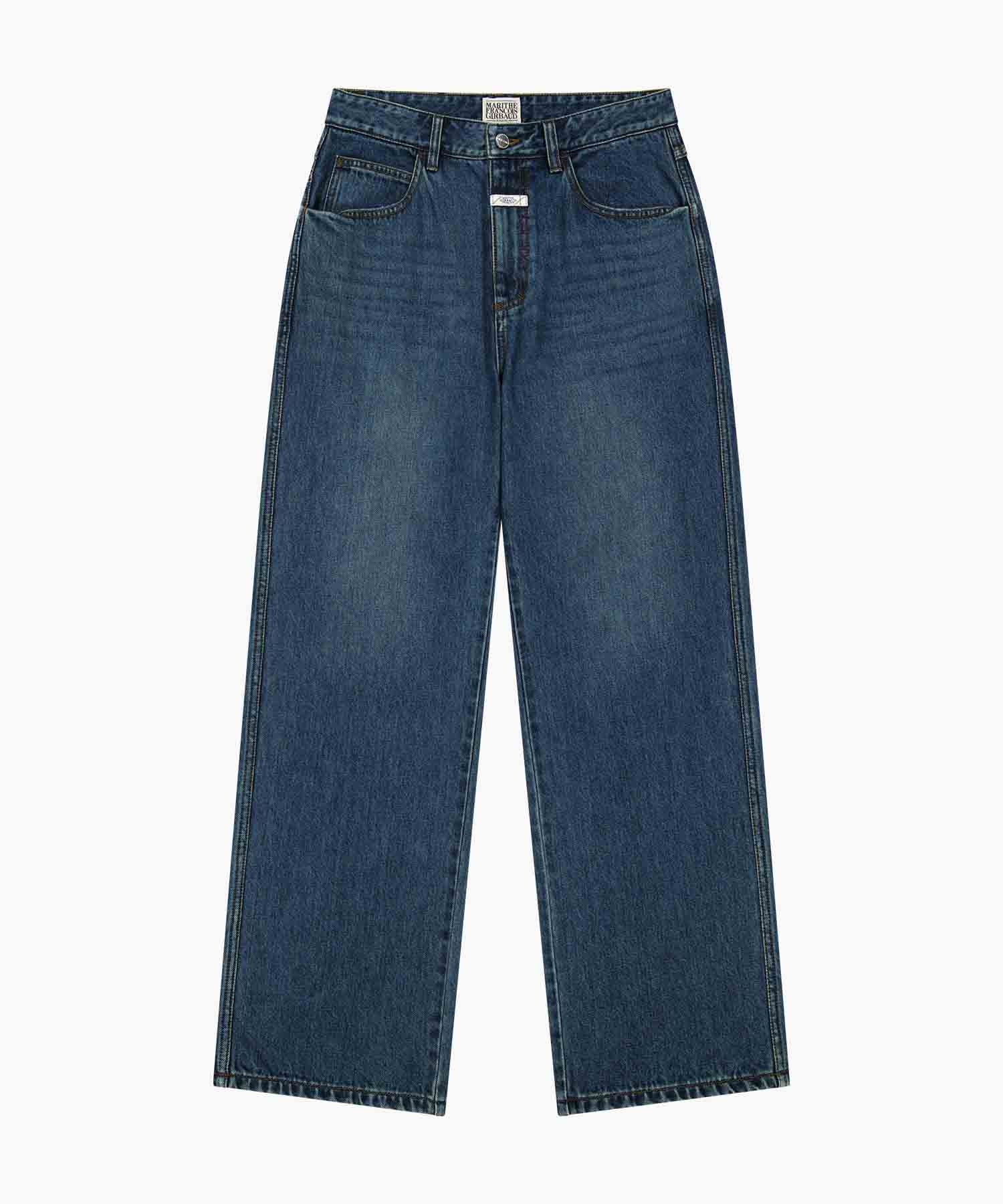 Marithe & Francois Girbaud - New M High Straight Denim Pants (Dark Blue) product image 4 | TRAB K-Fashion Australia