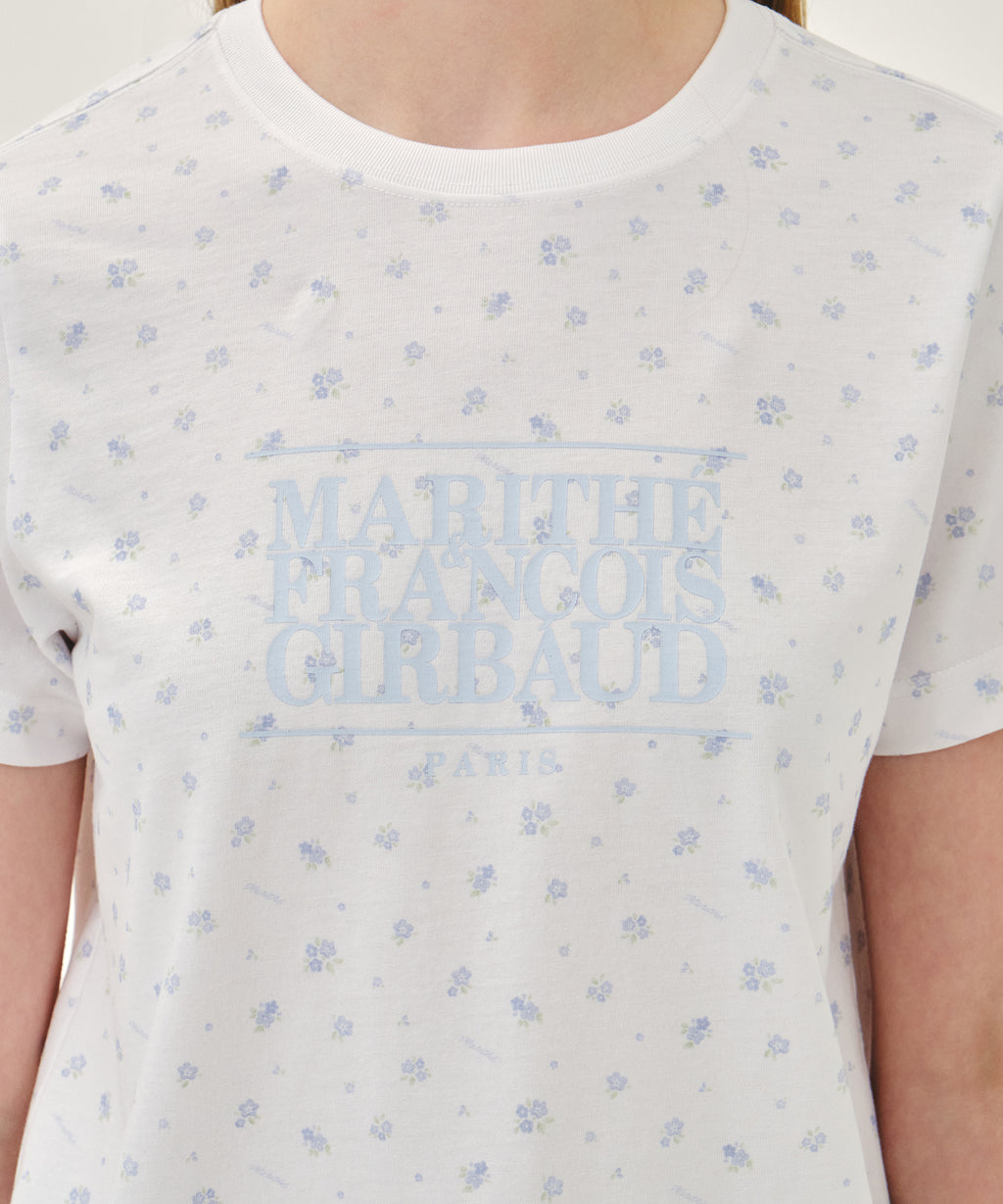 Marithe & Francois Girbaud - [Pre-order – Ships 23 Jun] Classic Logo Tee (Flower) product image 4 | TRAB K-Fashion Australia