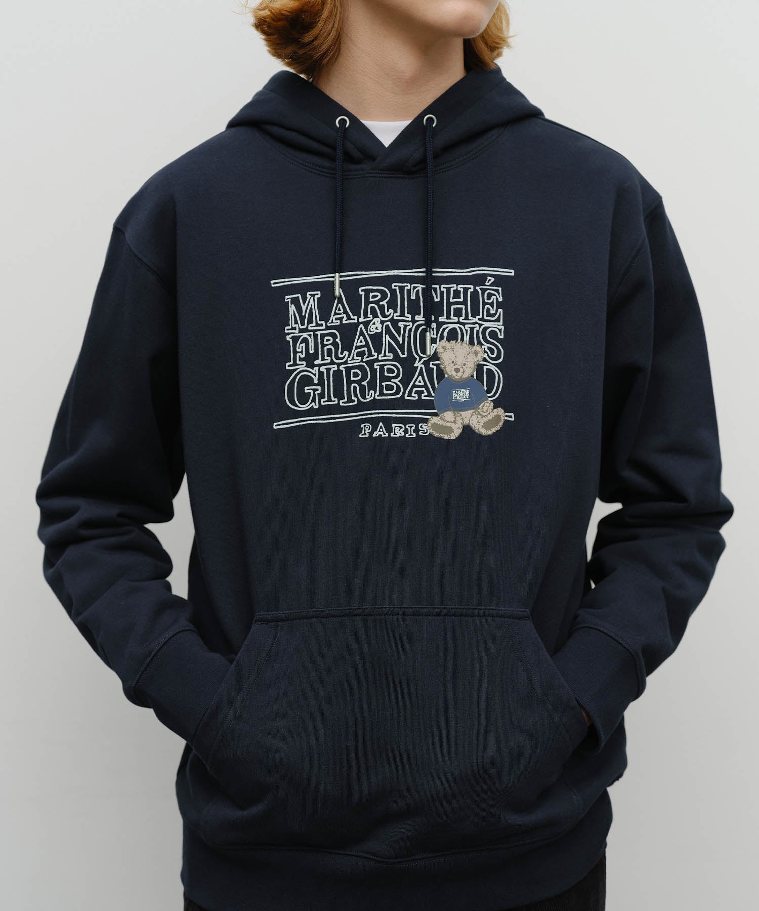 Marithe & Francois Girbaud - Doodle Classic Bear Hoodie (Navy) product image 4 | TRAB K-Fashion Australia