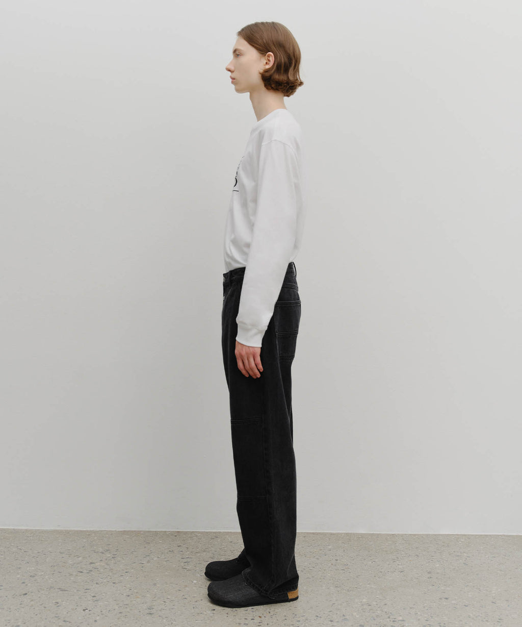 Marithe & Francois Girbaud - Double Knee Carpenter Denim Pants (Black) product image 4 | TRAB K-Fashion Australia