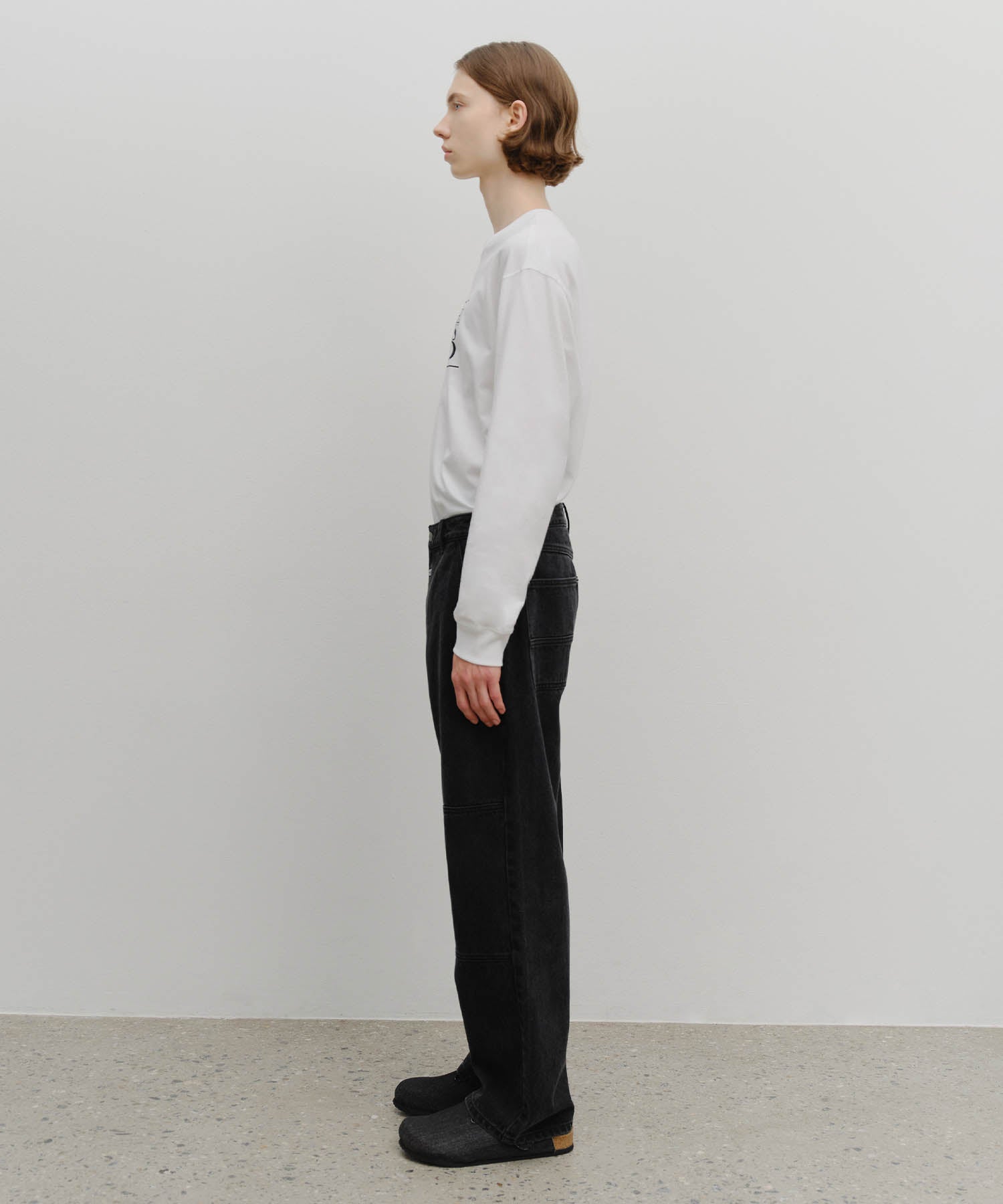 Marithe & Francois Girbaud - Double Knee Carpenter Denim Pants (Black) product image 4 | TRAB K-Fashion Australia