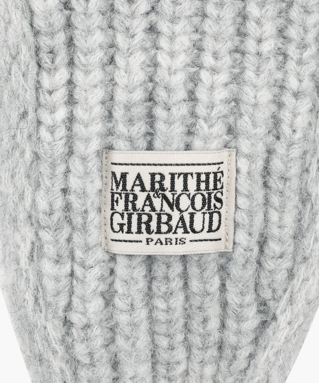 Marithe & Francois Girbaud - Classic Logo Earflap Beanie (Gray) product image 4 | TRAB K-Fashion Australia