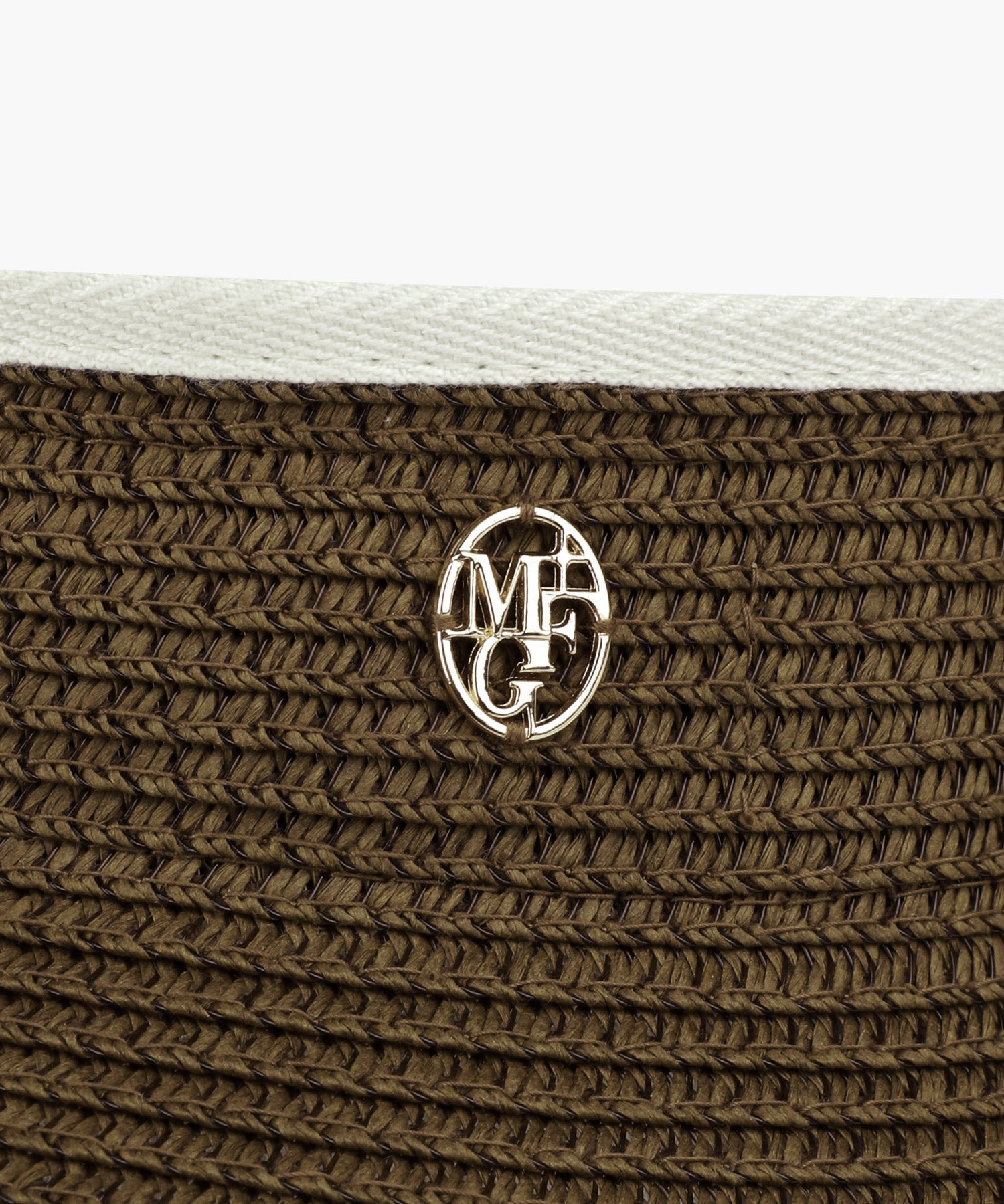 Marithe & Francois Girbaud - Circle Logo Wide Sun Visor (Ivory) product image 4 | TRAB K-Fashion Australia