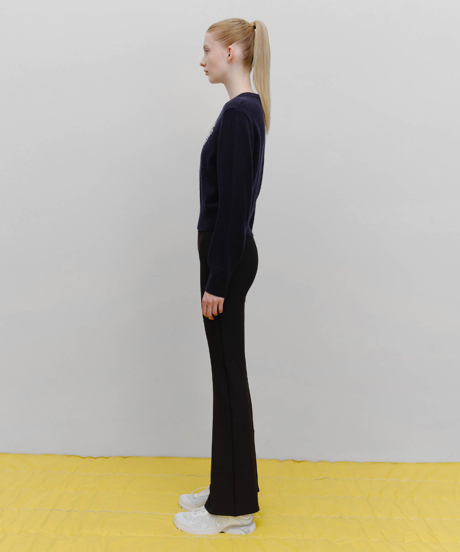 Marithe & Francois Girbaud - Marithe Sport W Classic Logo Bootcut Leggings (Black) product image 4 | TRAB K-Fashion Australia