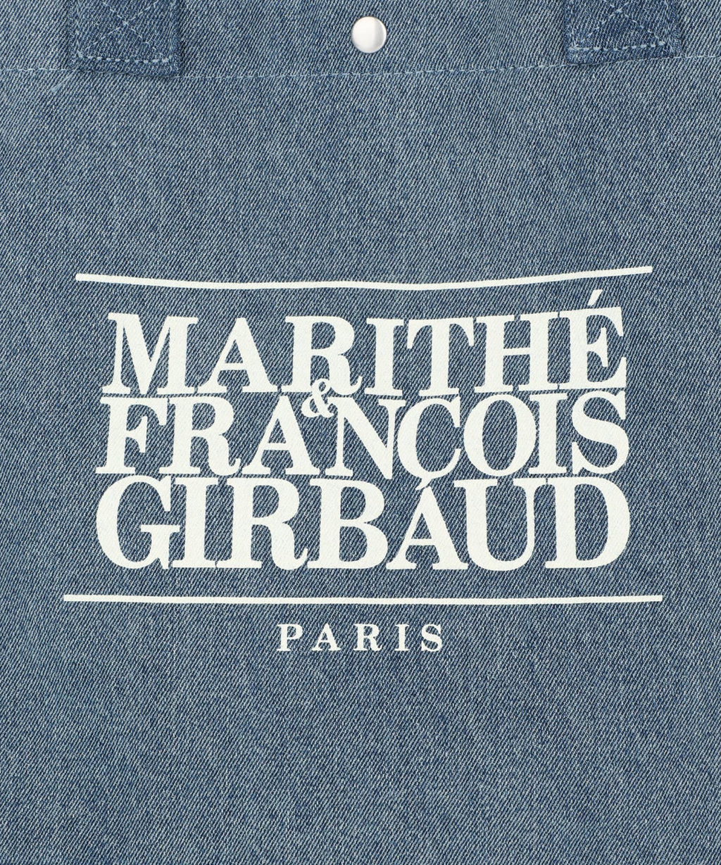 Marithe & Francois Girbaud - Classic Logo Big Shopper Bag (Light Blue) product image 4 | TRAB K-Fashion Australia