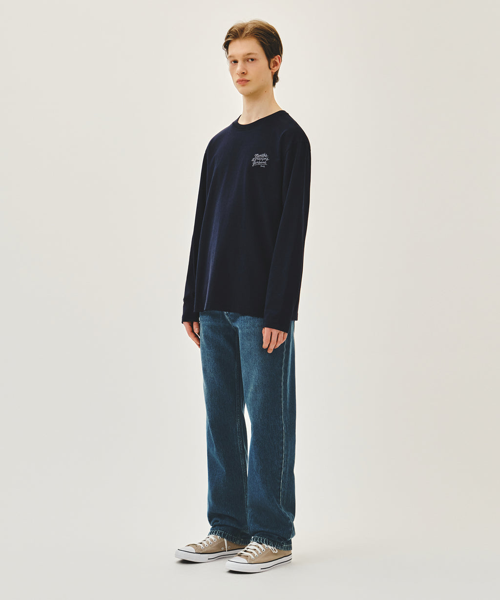Marithe & Francois Girbaud - New M Slim Straight Denim Pants (Dark Blue) product image 4 | TRAB K-Fashion Australia