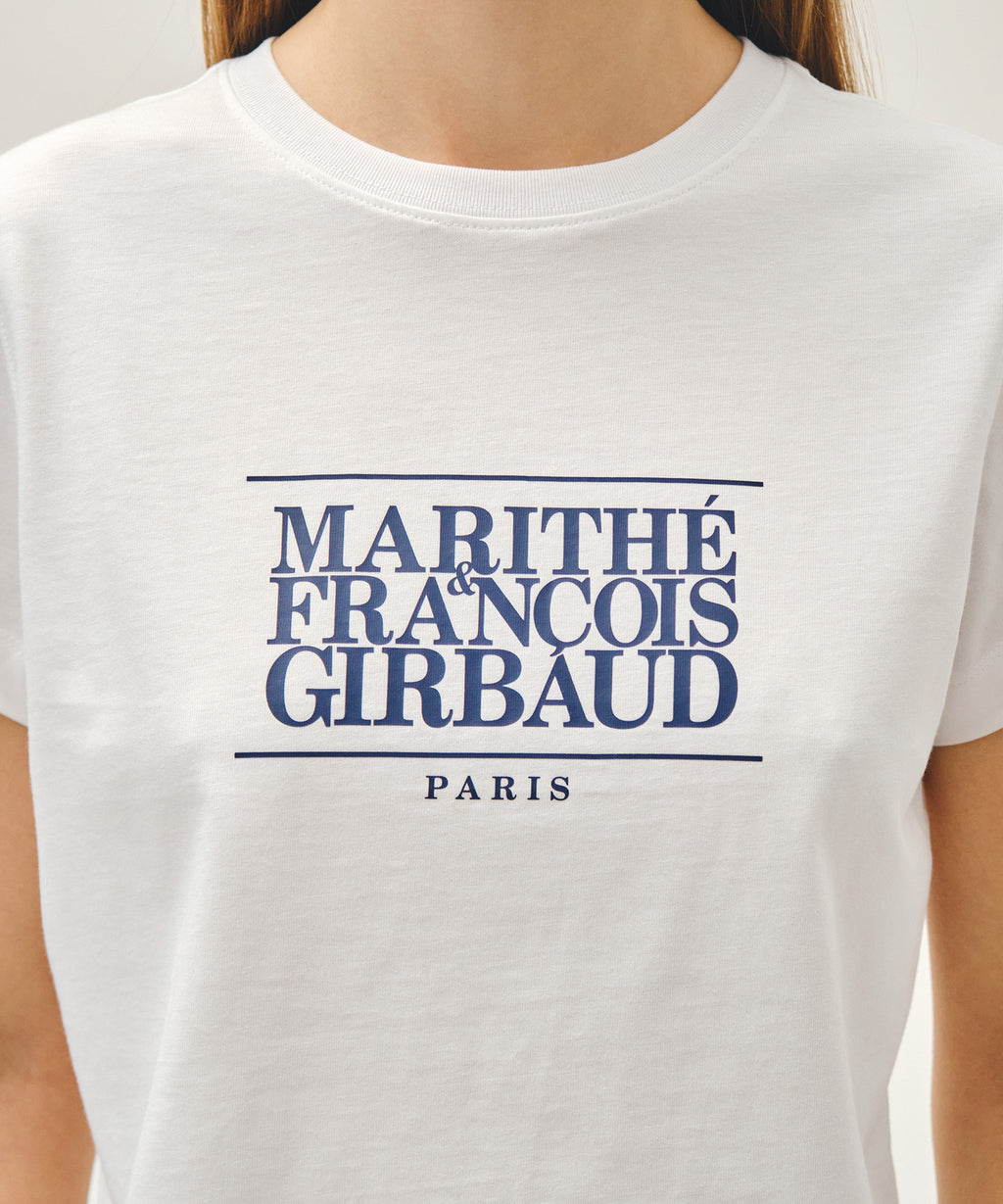 Marithe & Francois Girbaud - Classic Logo Crop Tee (White) product image 4 | TRAB K-Fashion Australia