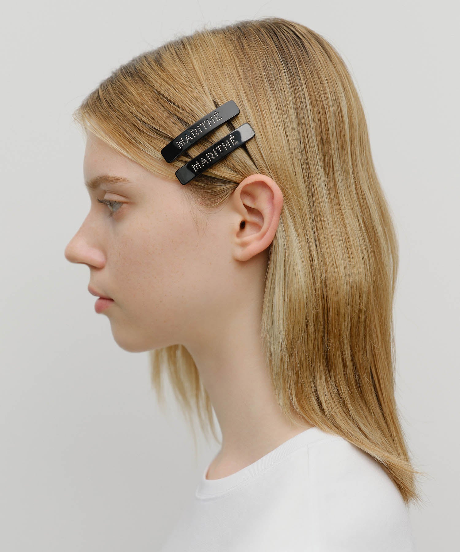 Marithe & Francois Girbaud - Regular Logo Metal Ball Hair Pin 2pack (Black) product image 4 | TRAB K-Fashion Australia