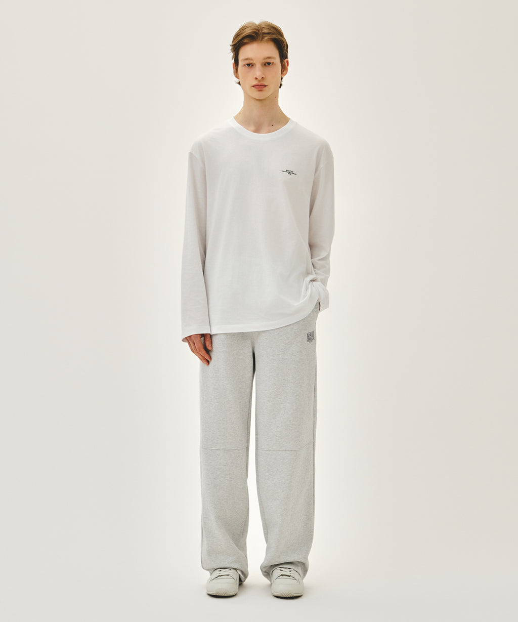 Marithe & Francois Girbaud - Classic Logo Sweat Pants (Light Heather Gray) product image 4 | TRAB K-Fashion Australia