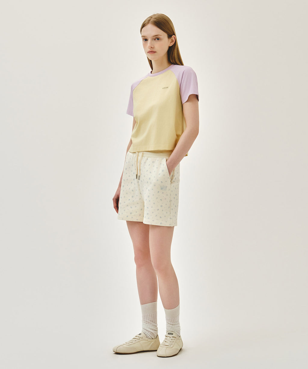 Marithe & Francois Girbaud - Vintage Classic Logo Sweat Shorts (Flower) product image 4 | TRAB K-Fashion Australia