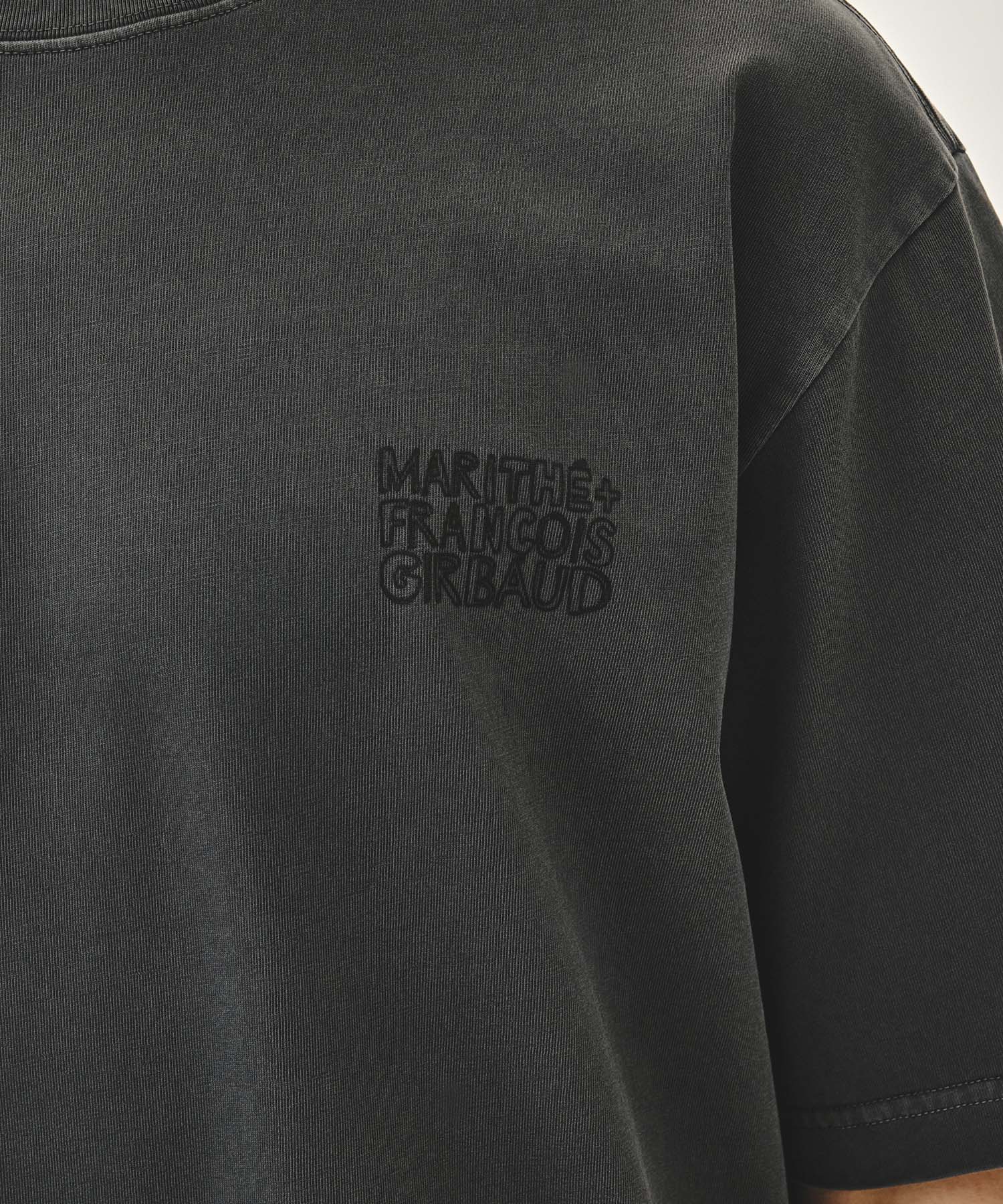 Marithe & Francois Girbaud - Drawing Logo Dyeing Tee (Charcoal) product image 4 | TRAB K-Fashion Australia