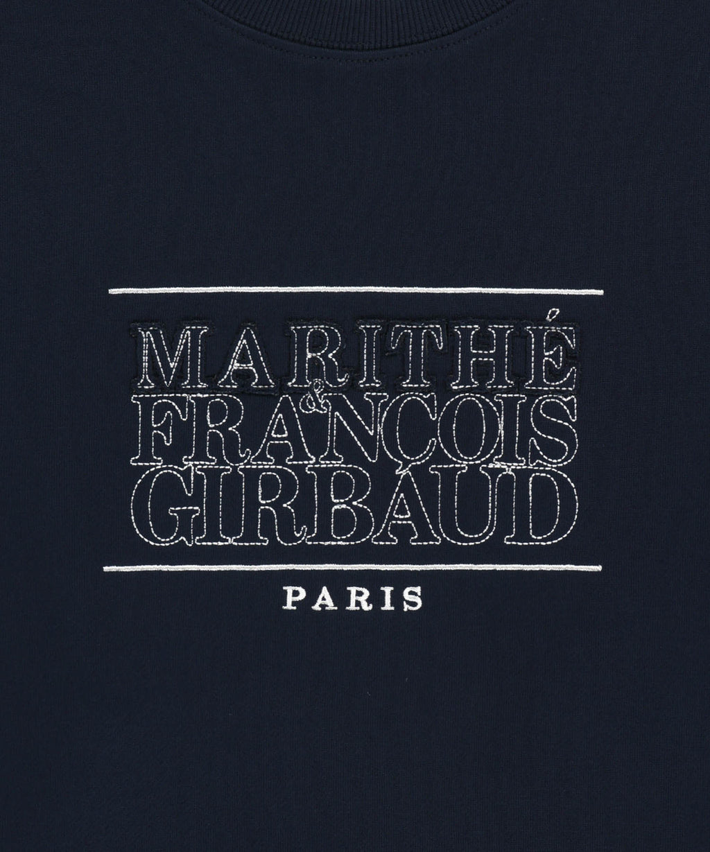 Marithe & Francois Girbaud - Stitch Classic Logo Sweatshirt (brushed) (Navy) product image 4 | TRAB K-Fashion Australia
