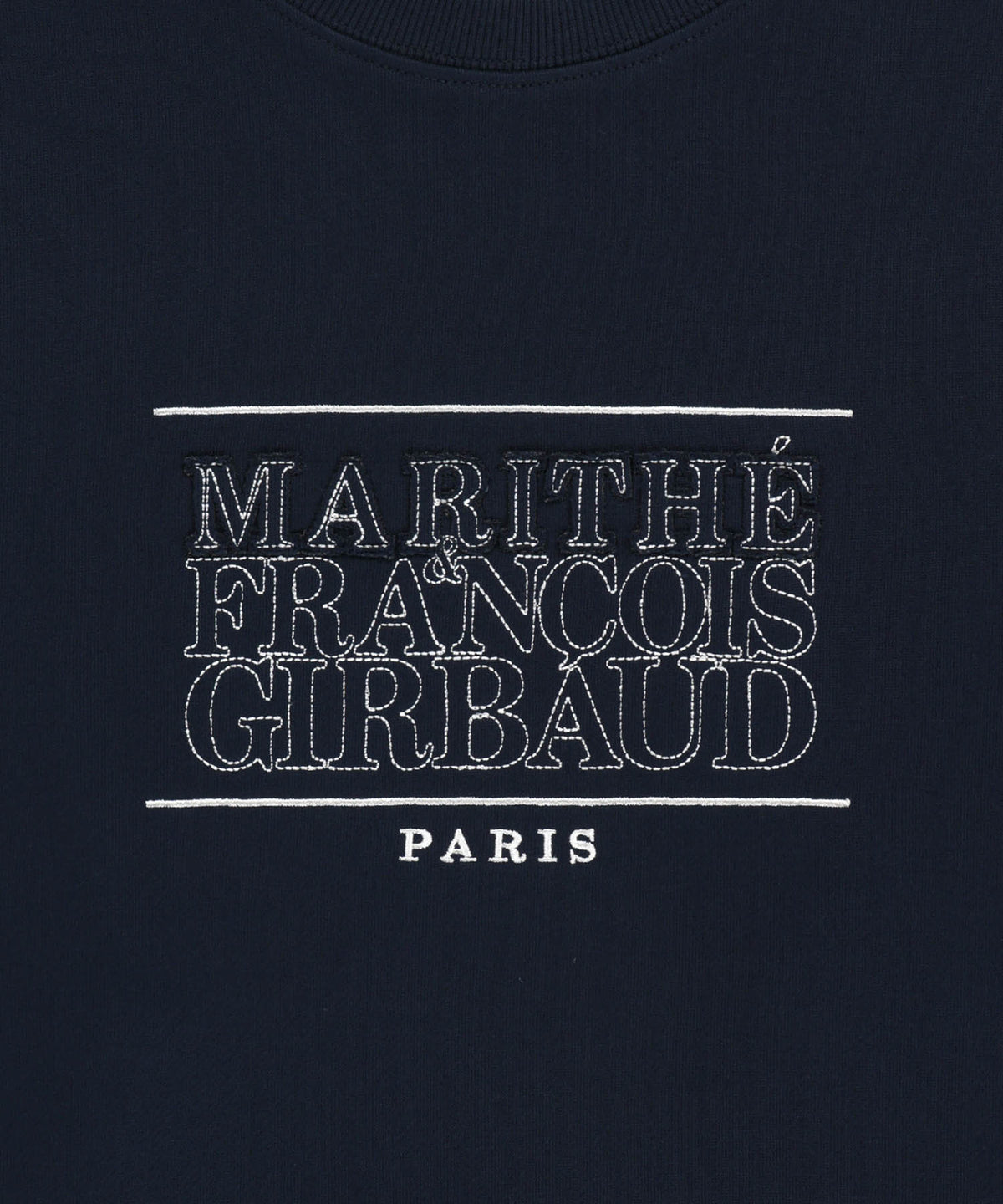 Marithe & Francois Girbaud - Stitch Classic Logo Sweatshirt (brushed) (Navy) product image 4 | TRAB K-Fashion Australia