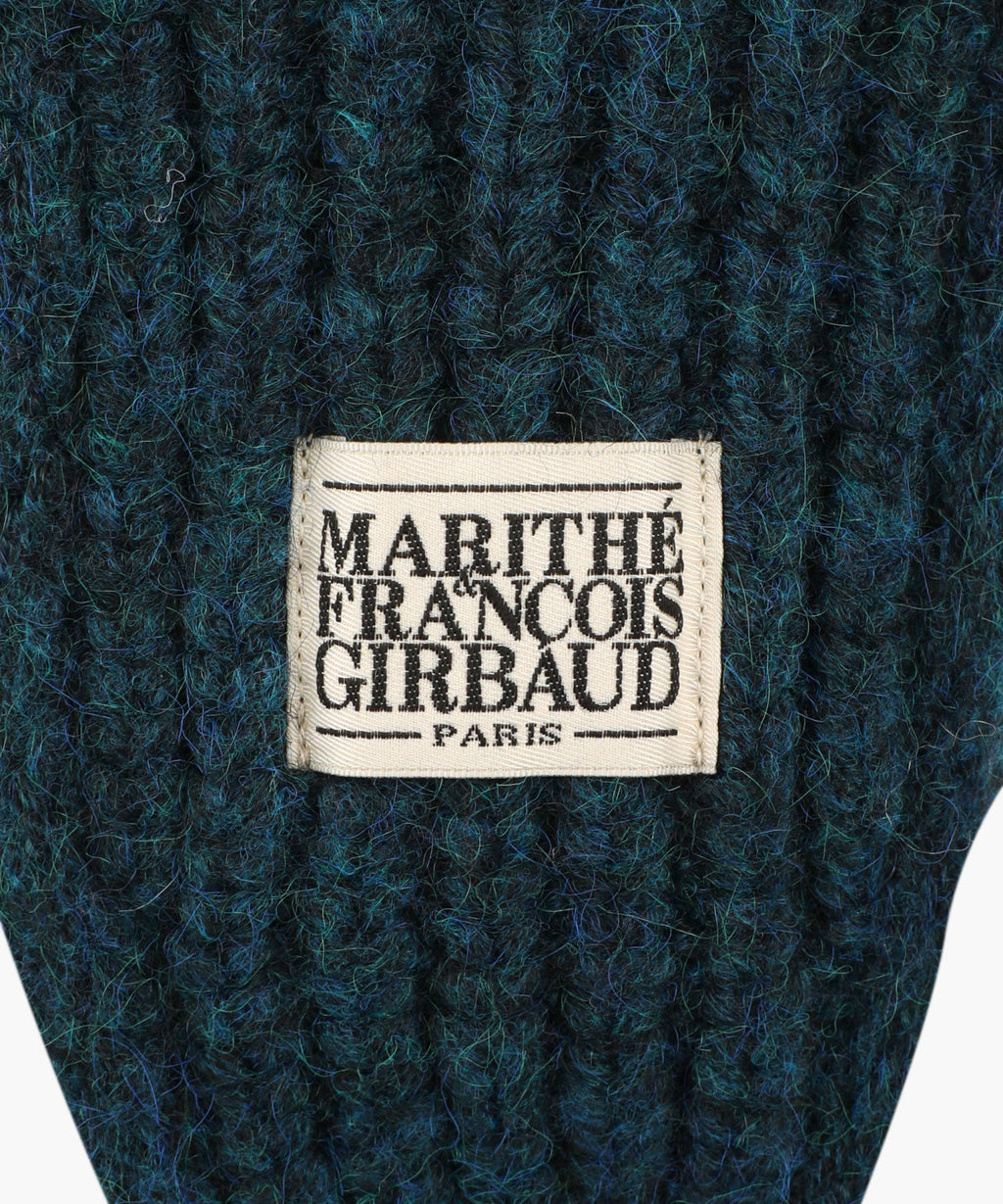 Marithe & Francois Girbaud - Classic Logo Earflap Beanie (Teal) product image 4 | TRAB K-Fashion Australia