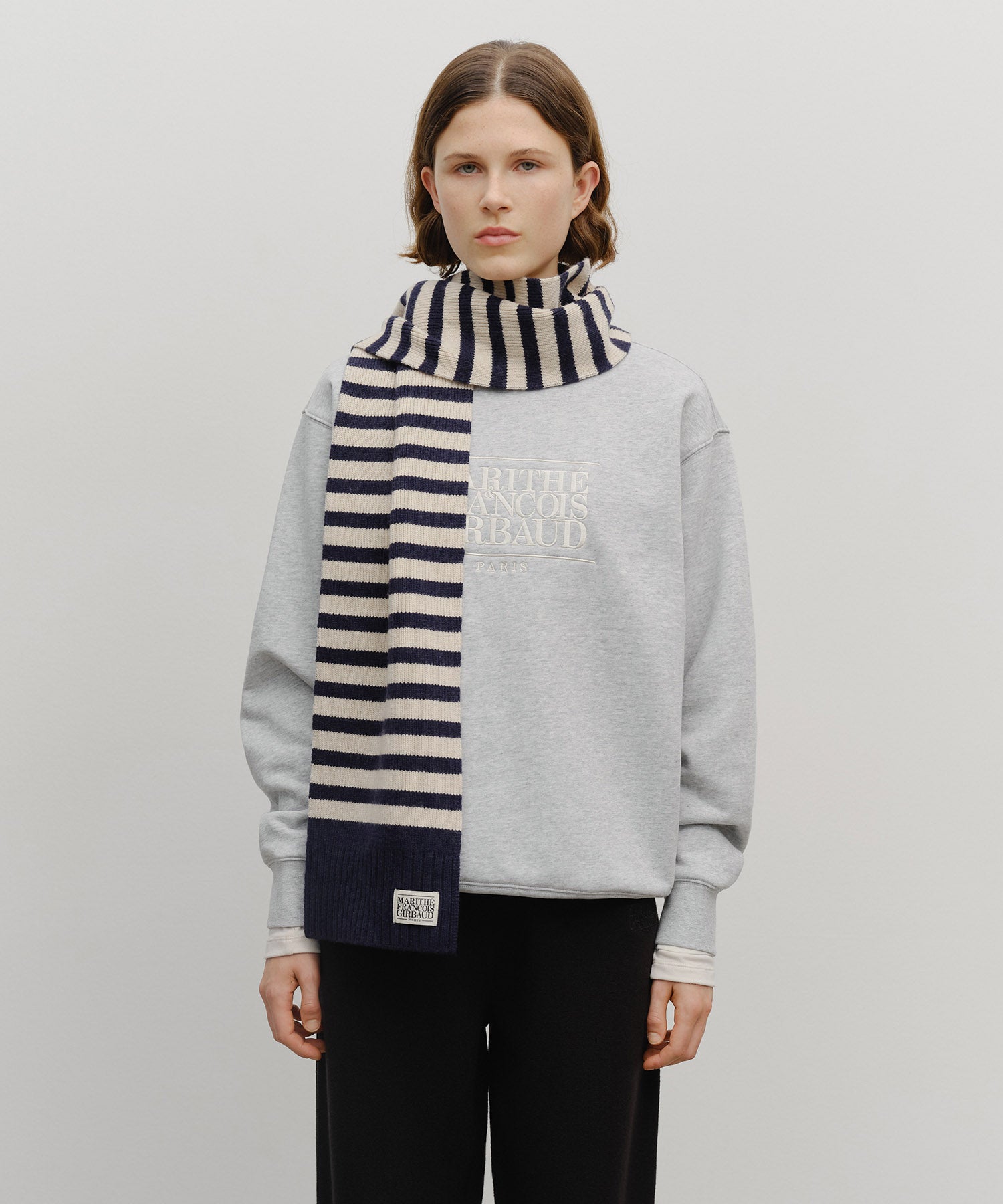 Marithe & Francois Girbaud - Classic Logo Muffler (Navy) product image 4 | TRAB K-Fashion Australia