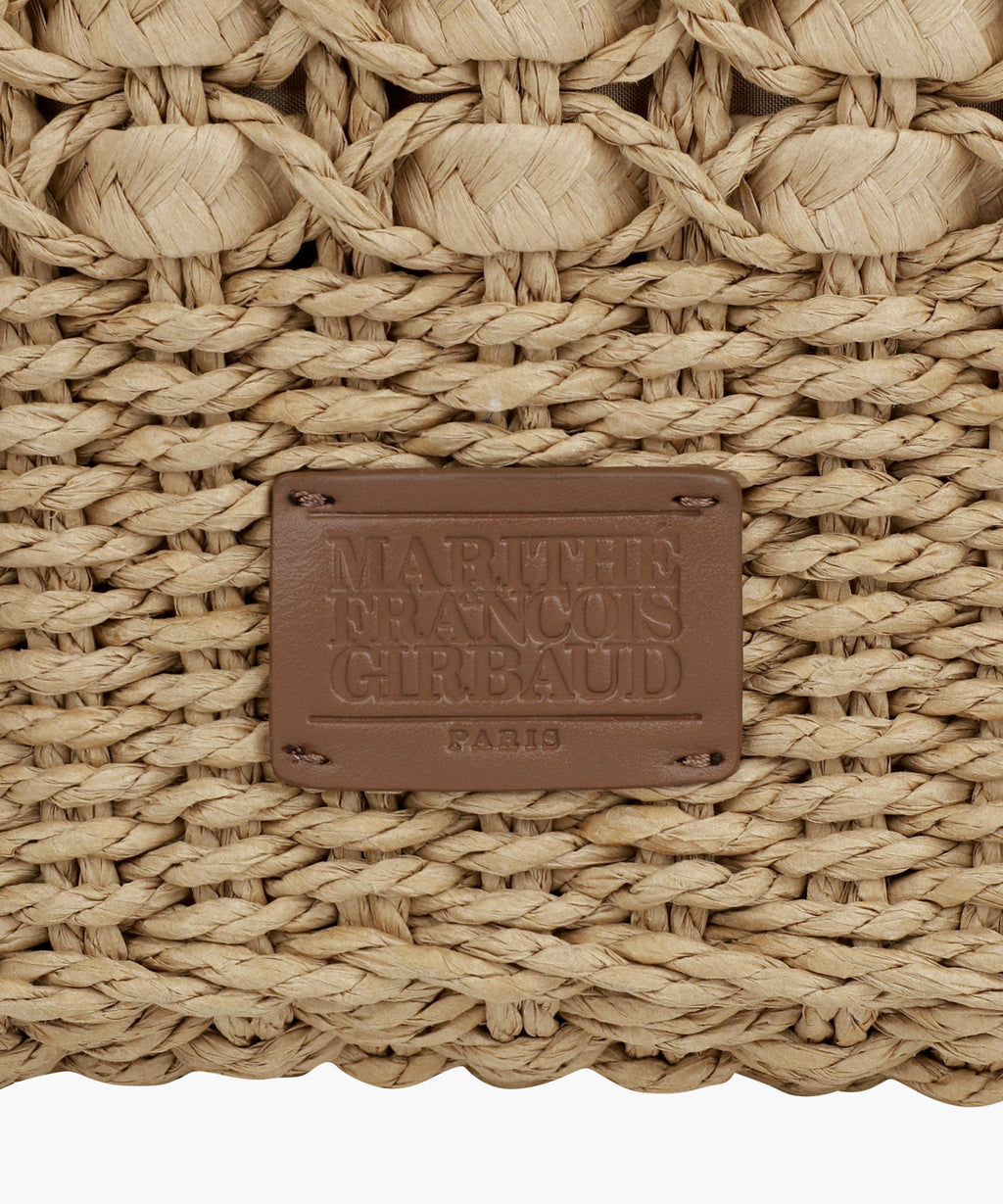 Marithe & Francois Girbaud - Classic Logo Basket Shoulder Bag (Beige) product image 6 | TRAB K-Fashion Australia