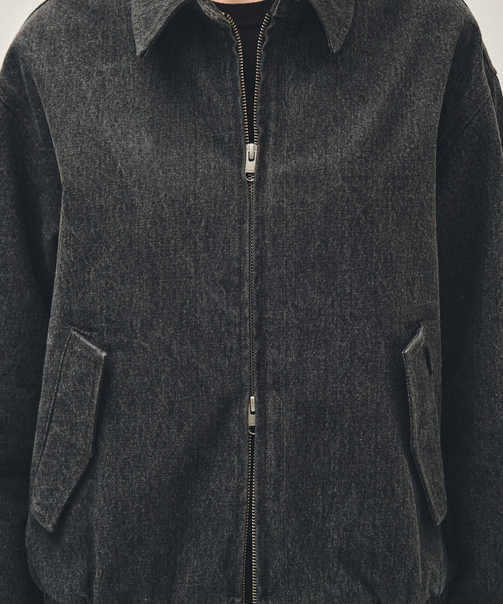 Marithe & Francois Girbaud - Denim Harrington Jacket (Gray) product image 4 | TRAB K-Fashion Australia