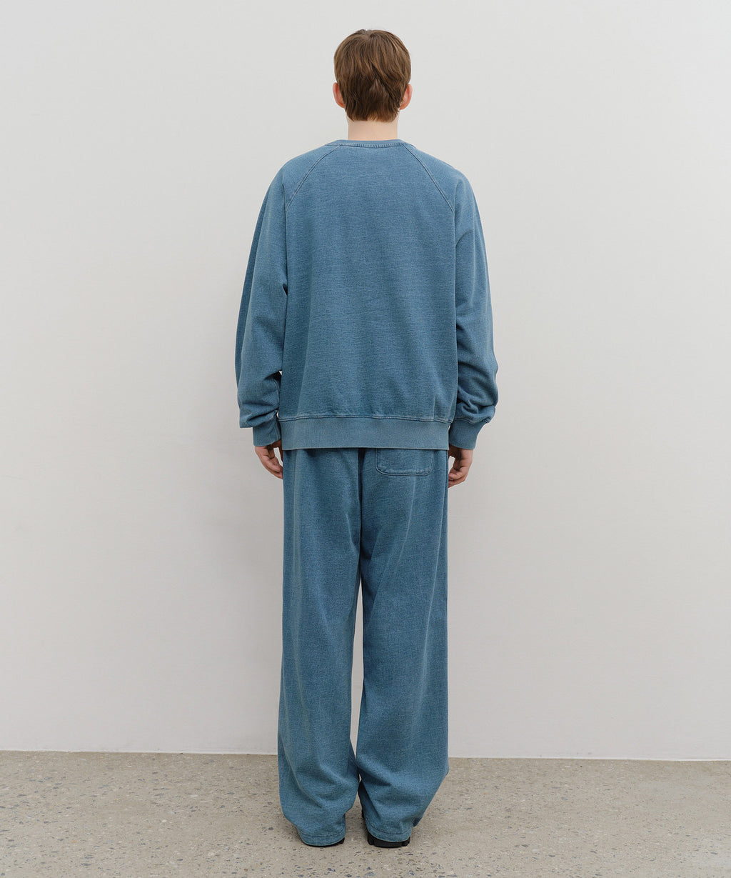 Marithe & Francois Girbaud - Garment Dyed Sweat Pants (Blue) product image 4 | TRAB K-Fashion Australia