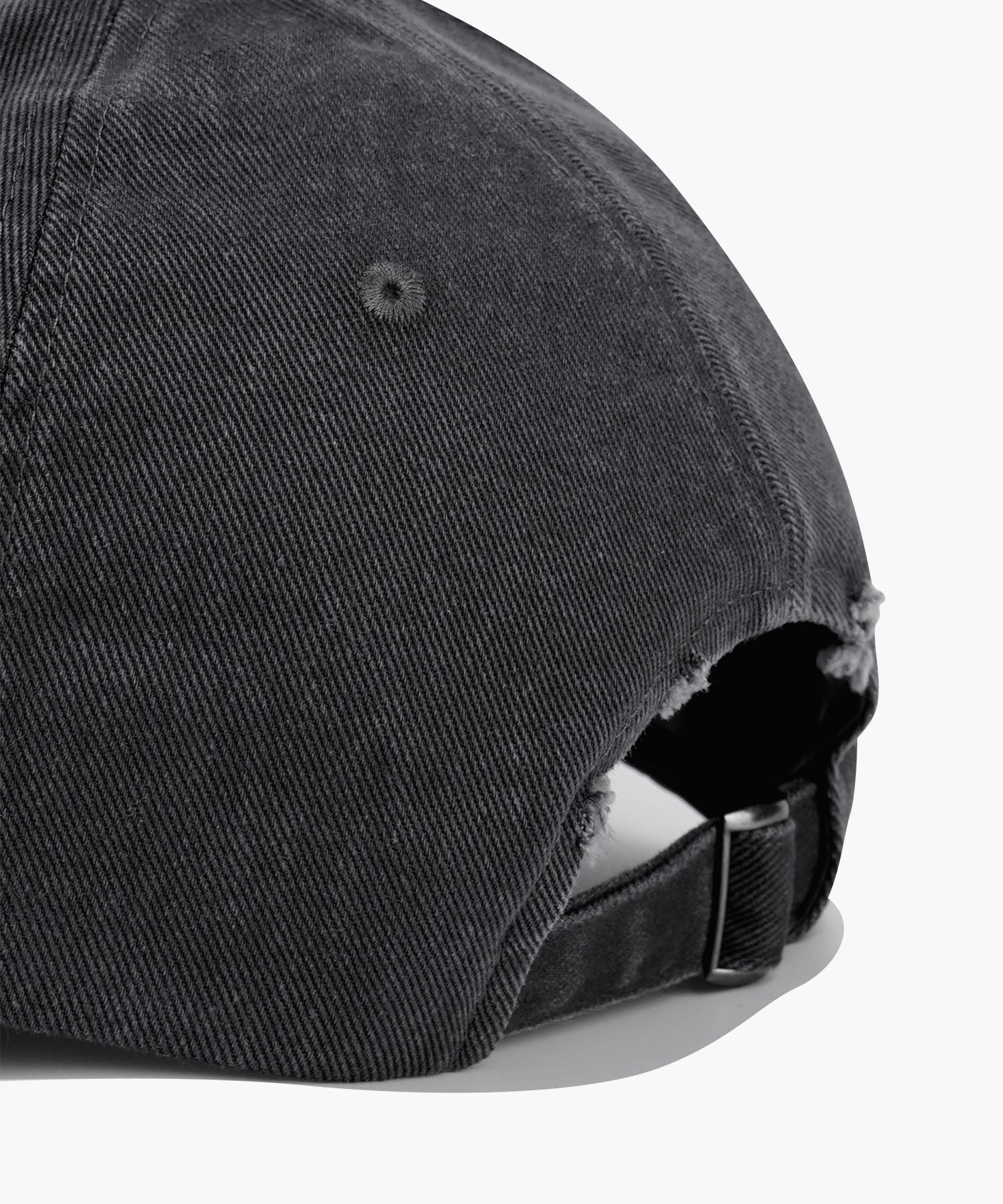 Marithe & Francois Girbaud - Classic Logo Damaged Overfit Cap (Charcoal) product image 4 | TRAB K-Fashion Australia