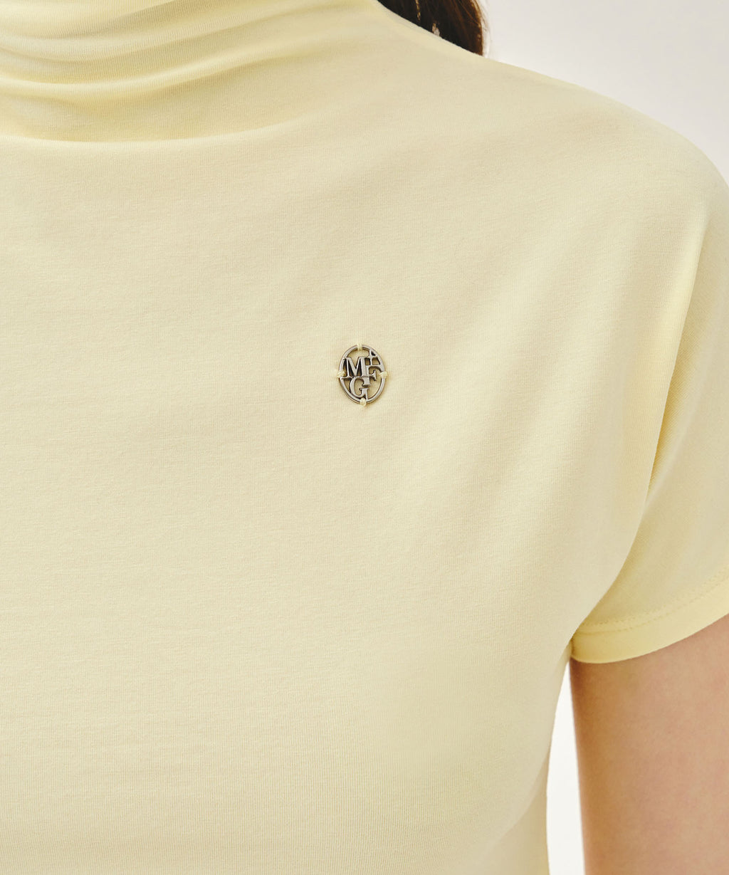 Marithe & Francois Girbaud - Half Neck Tee (Cream) product image 4 | TRAB K-Fashion Australia