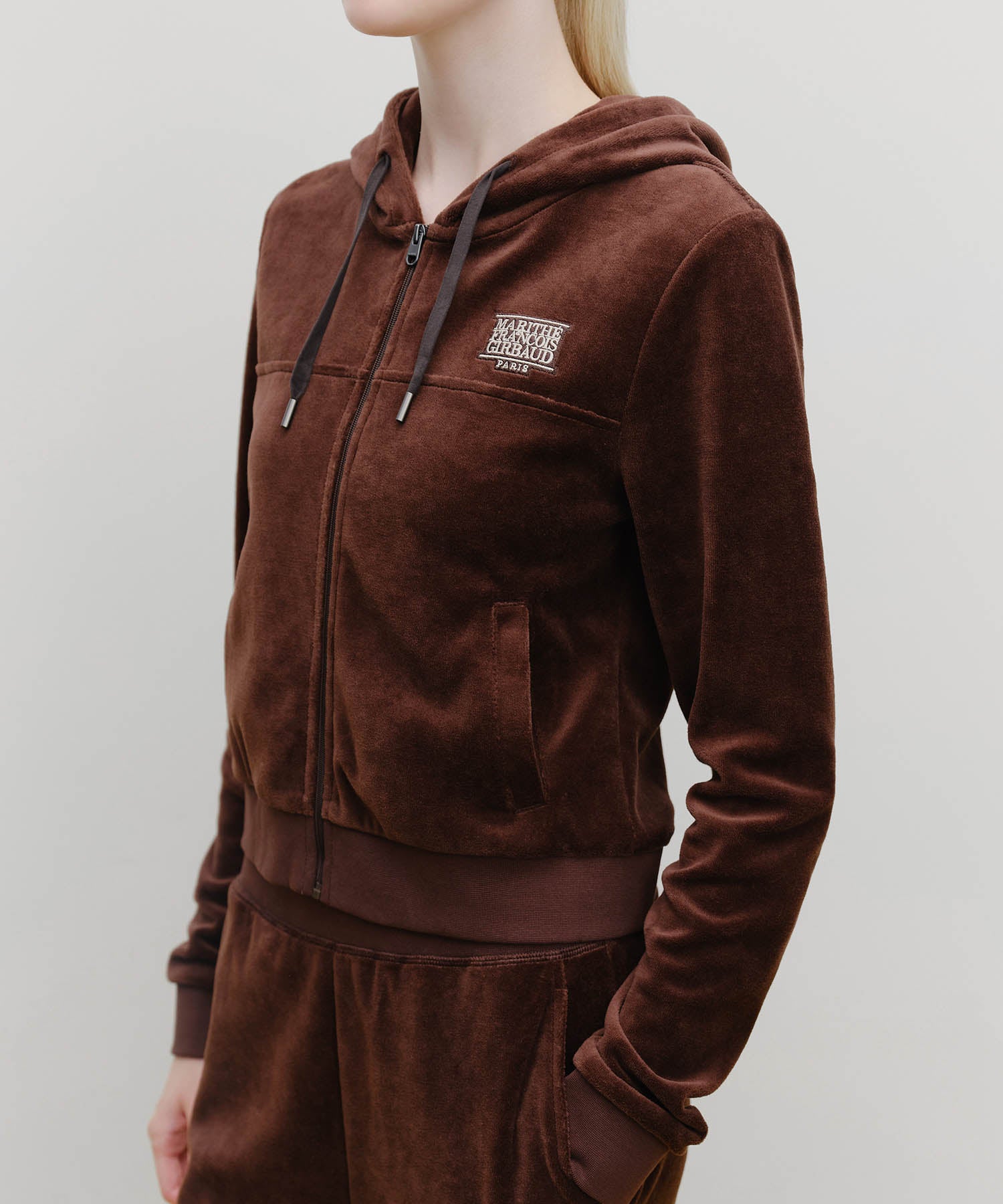 Marithe & Francois Girbaud - Marithe Sport W Velvet Jacket (Brown) product image 4 | TRAB K-Fashion Australia