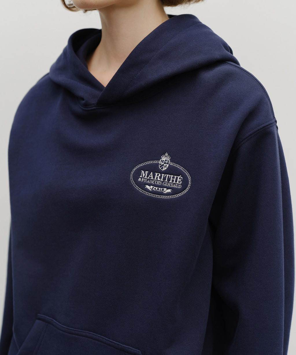 Marithe & Francois Girbaud - Crown Crest Symbol Hoodie (brushed) (Navy) product image 4 | TRAB K-Fashion Australia