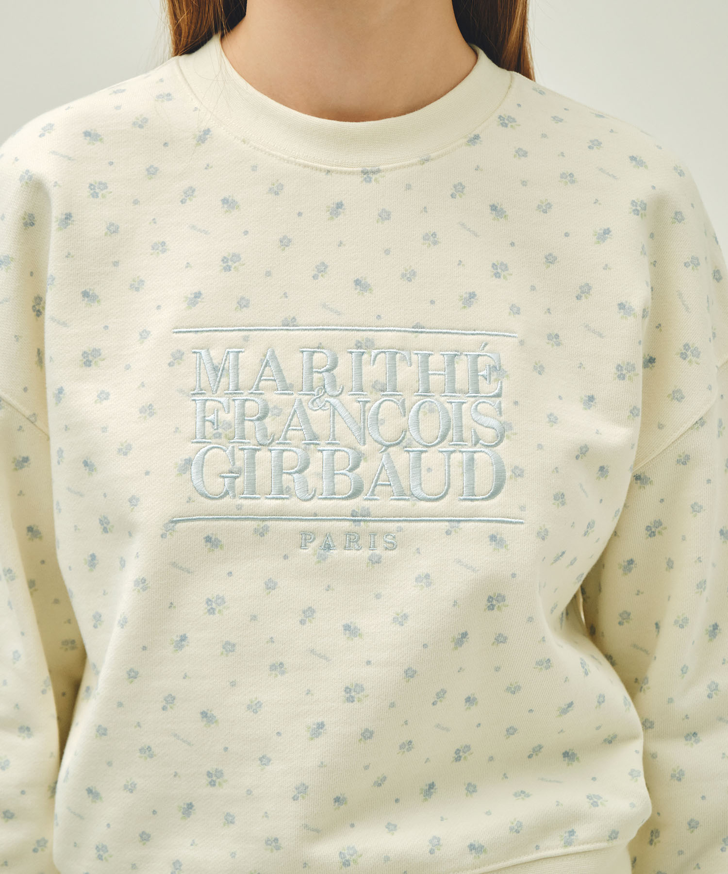 Marithe & Francois Girbaud - Classic Logo Crop Sweatshirt (Flower) product image 4 | TRAB K-Fashion Australia