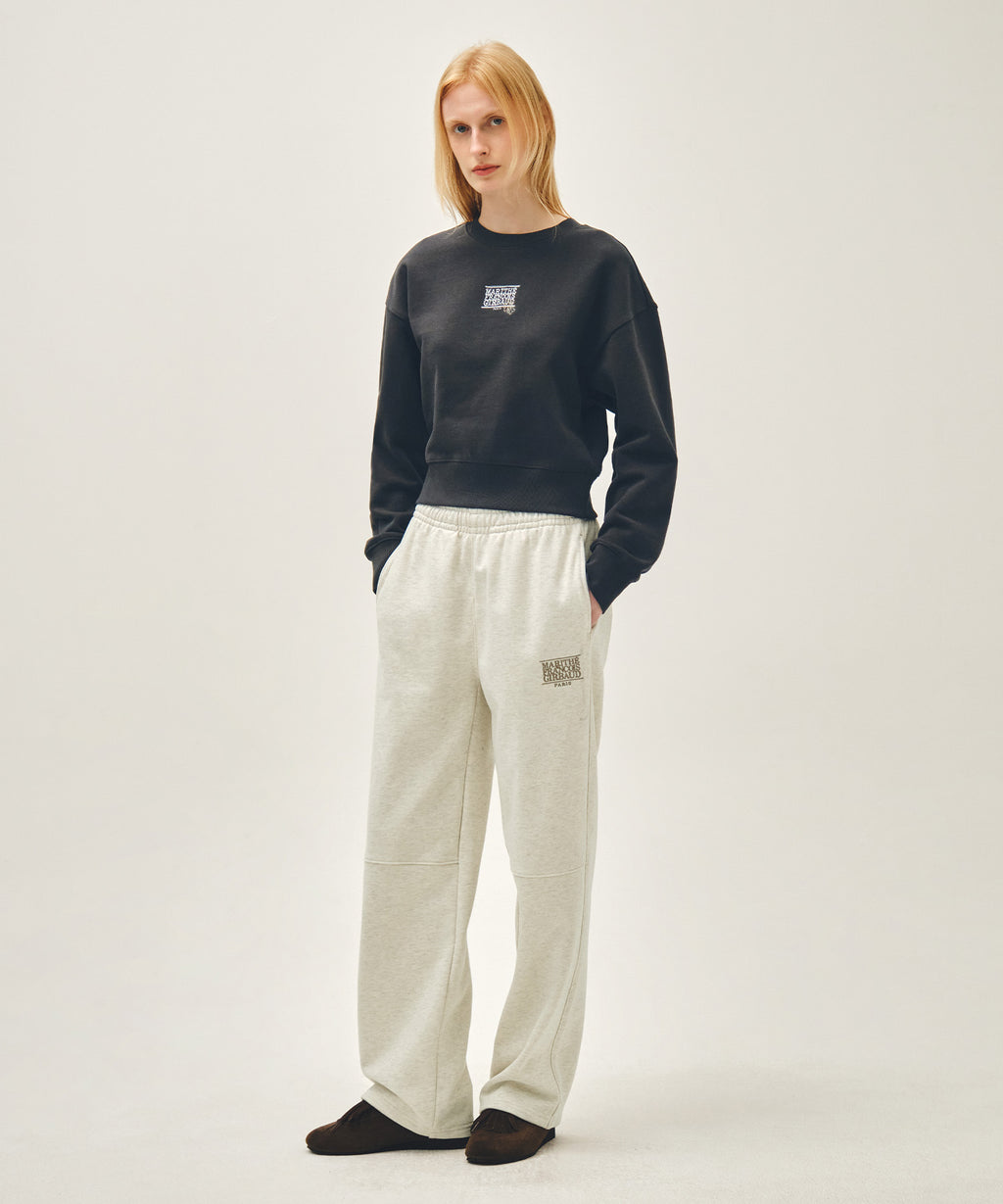 Marithe & Francois Girbaud - Classic Logo Sweat Pants (Oatmeal) product image 4 | TRAB K-Fashion Australia