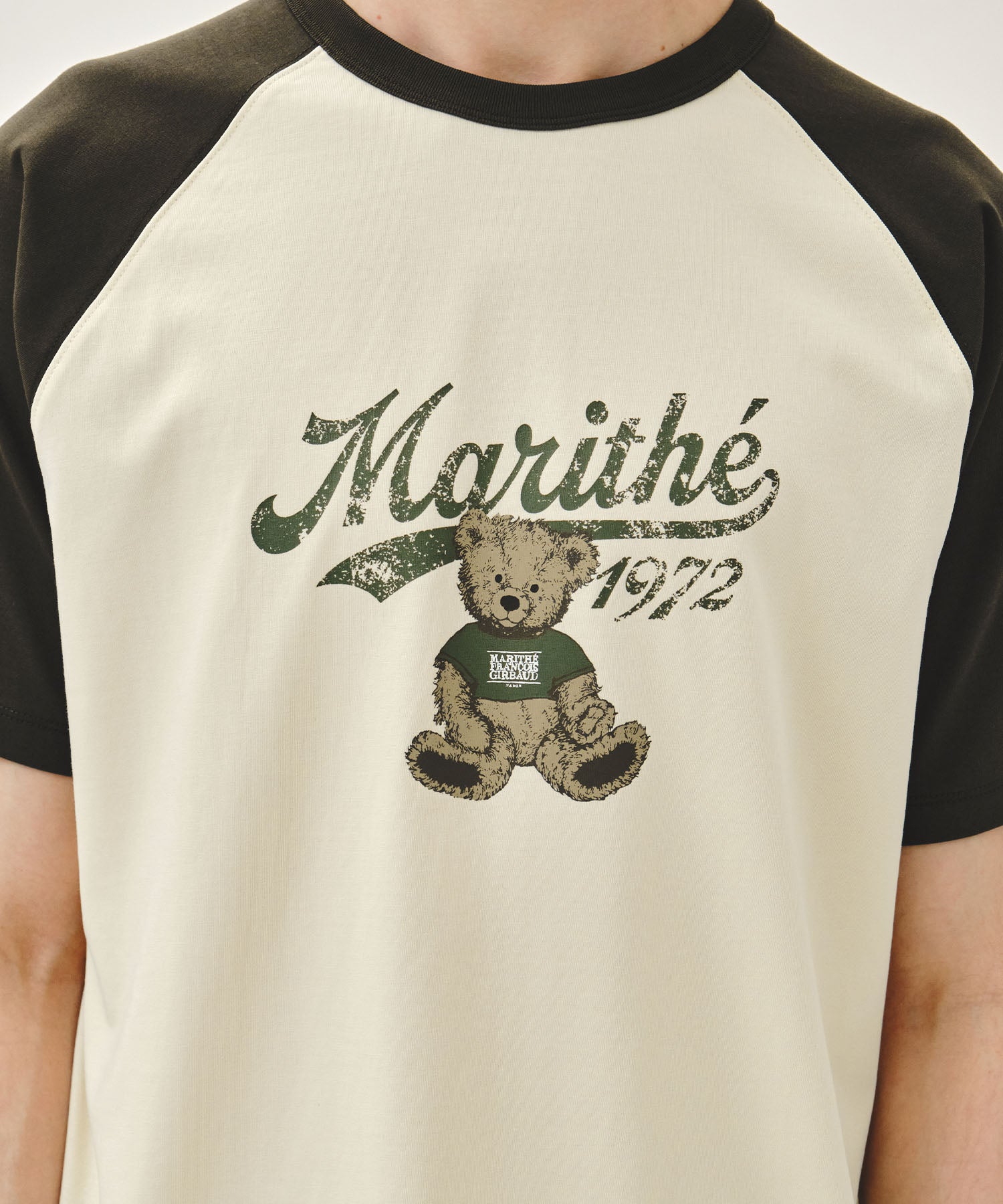 Marithe & Francois Girbaud - Doodle Graphic Raglan Tee (Khaki) product image 4 | TRAB K-Fashion Australia