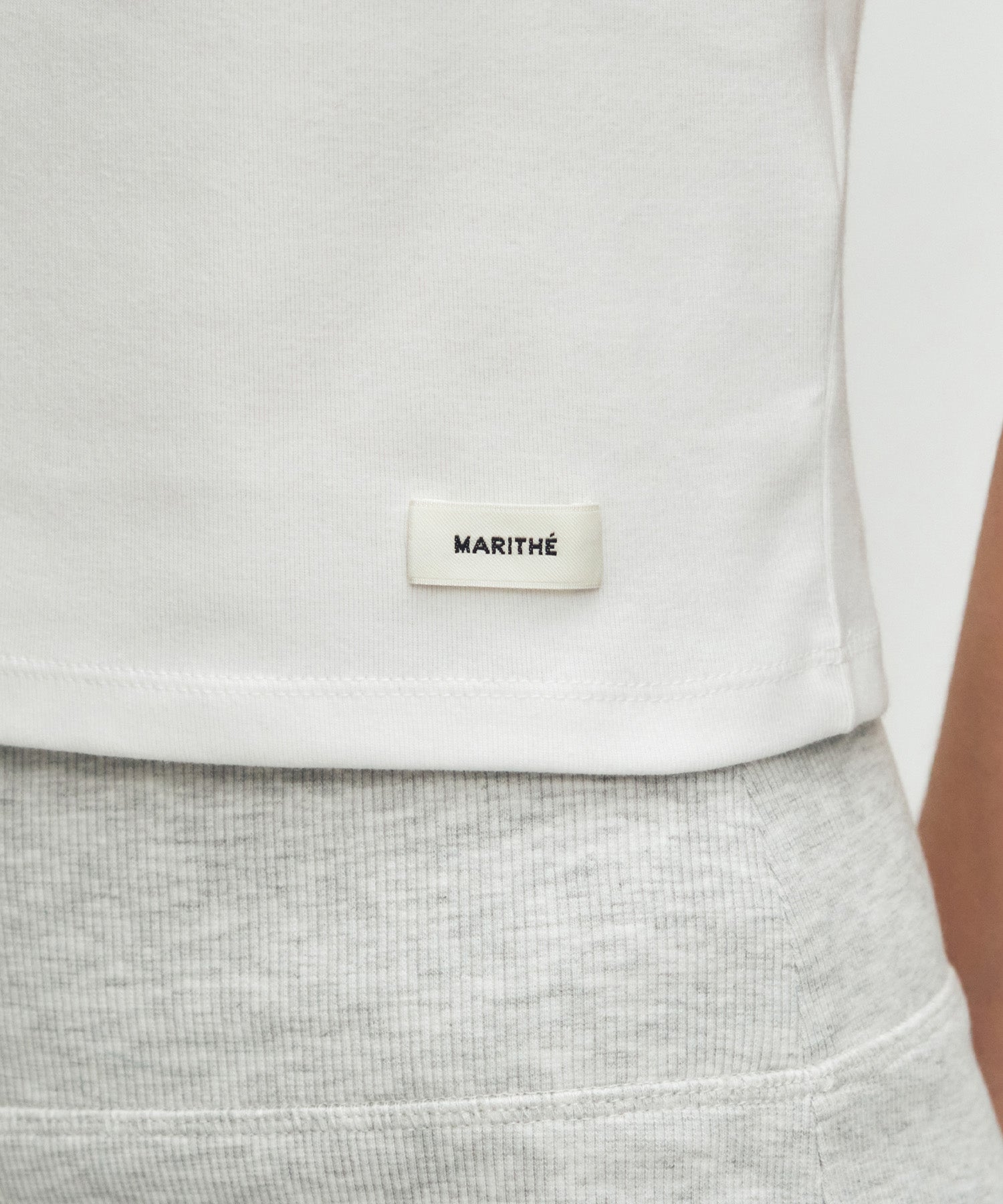 Marithe & Francois Girbaud - Basic Crop Tee (White) product image 4 | TRAB K-Fashion Australia