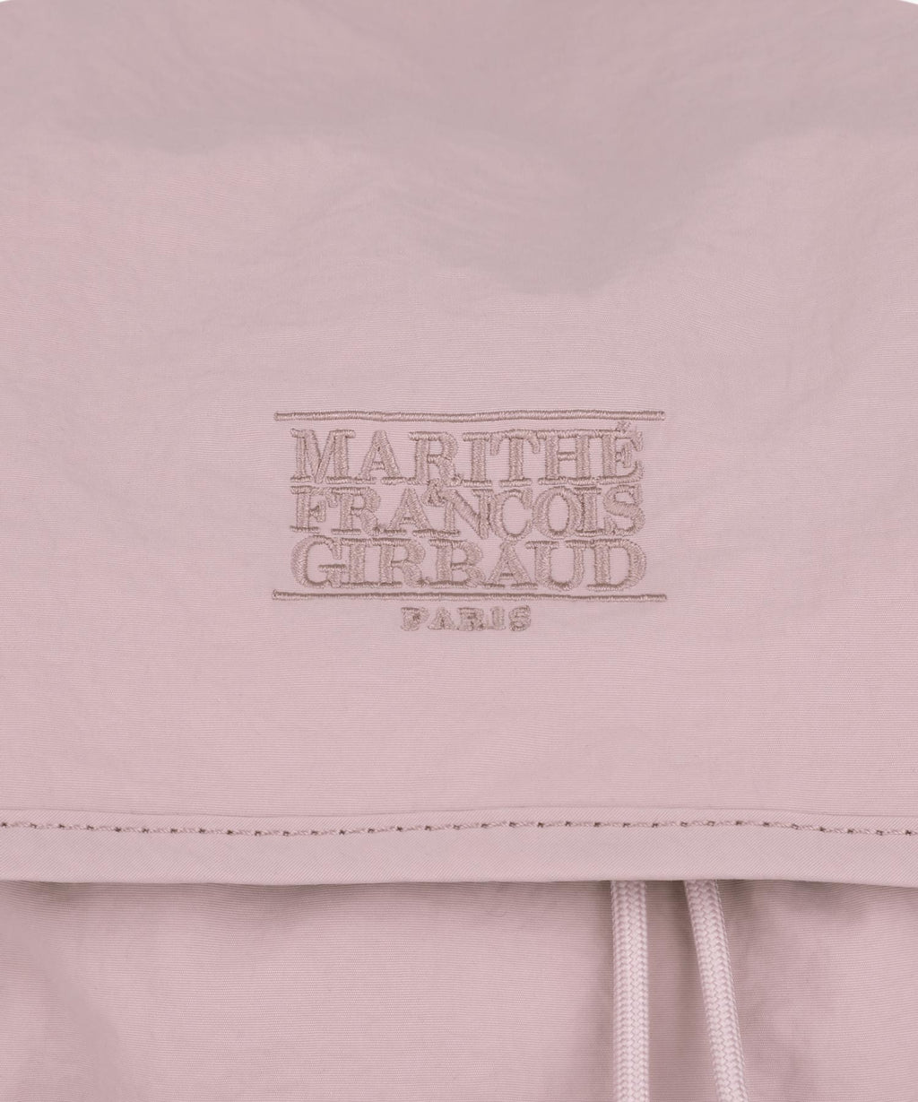Marithe & Francois Girbaud - Classic Logo Stopper Pocket Backpack (Gray Pink) product image 4 | TRAB K-Fashion Australia