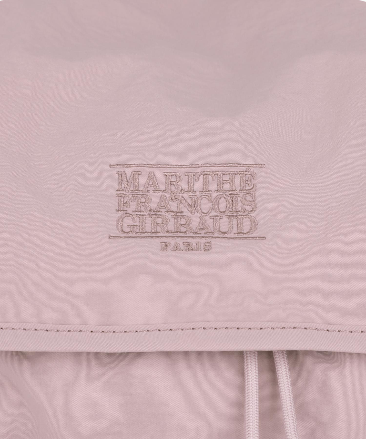 Marithe & Francois Girbaud - Classic Logo Stopper Pocket Backpack (Gray Pink) product image 4 | TRAB K-Fashion Australia