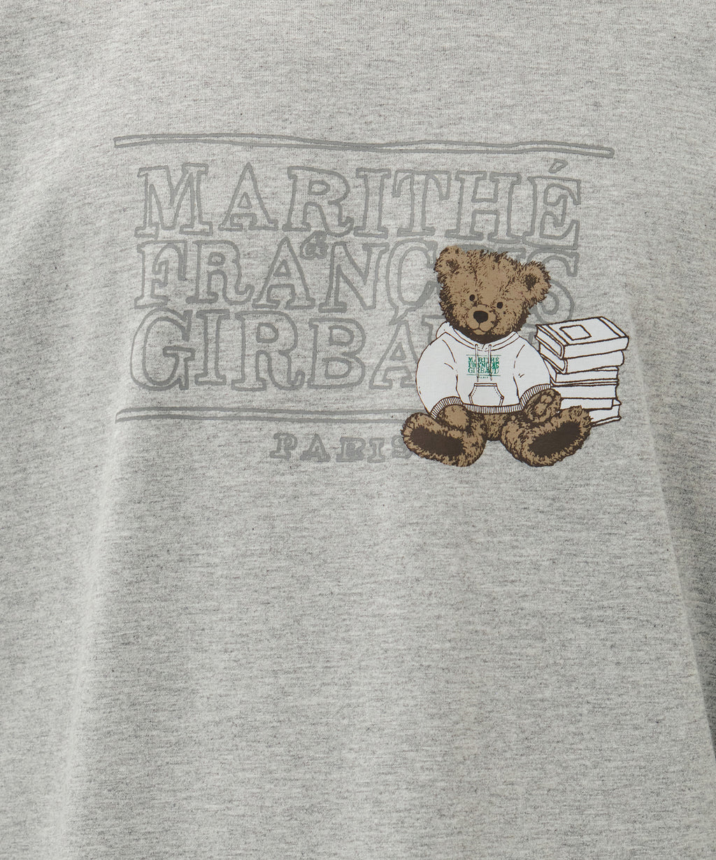 Marithe & Francois Girbaud - Doodle Classic Logo Long Sleeve Tee (Heather Gray) product image 3 | TRAB K-Fashion Australia