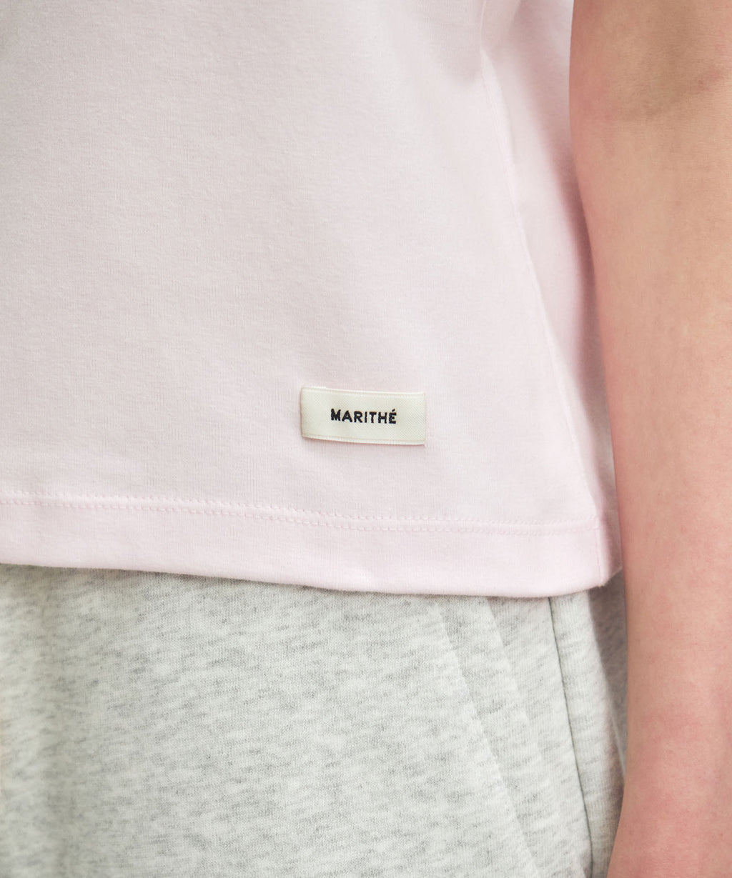 Marithe & Francois Girbaud - Basic Tee (Light Pink) product image 4 | TRAB K-Fashion Australia