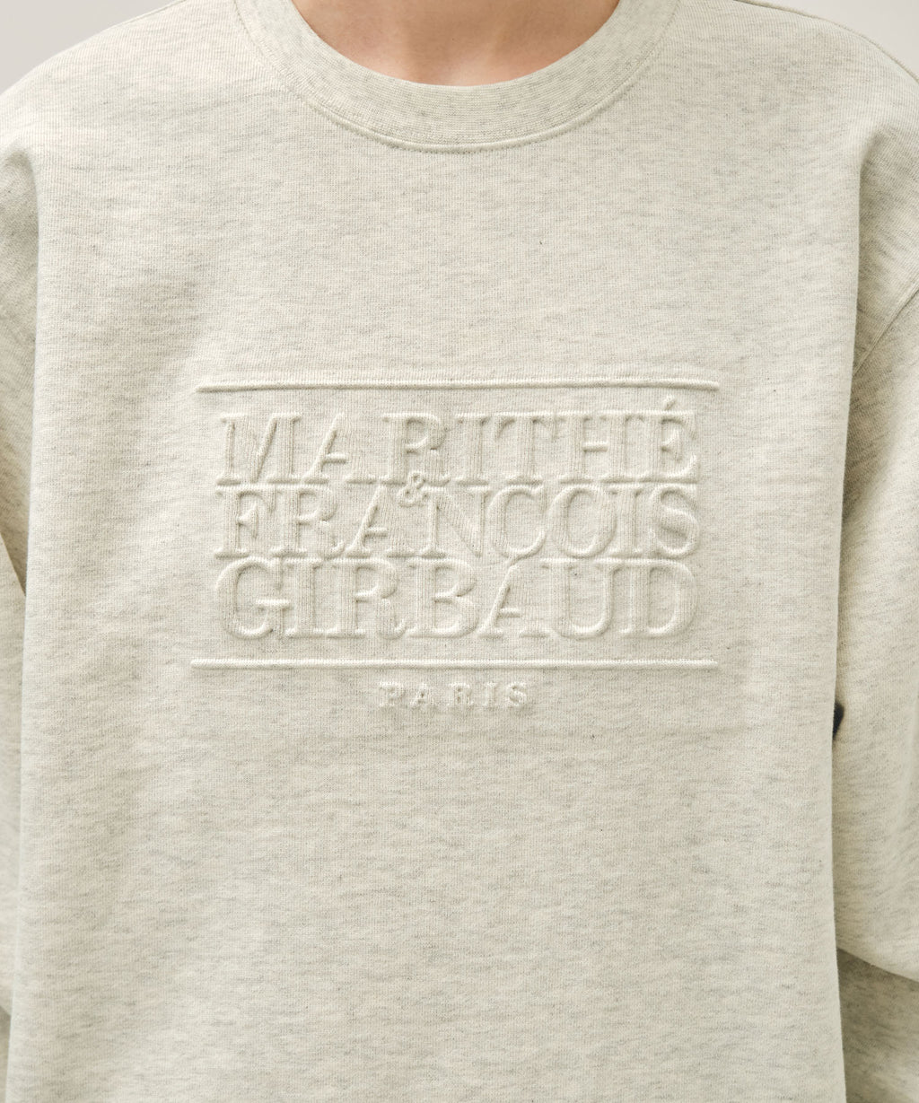 Marithe & Francois Girbaud - Embo Classic Logo Sweatshirt (Oatmeal) product image 4 | TRAB K-Fashion Australia