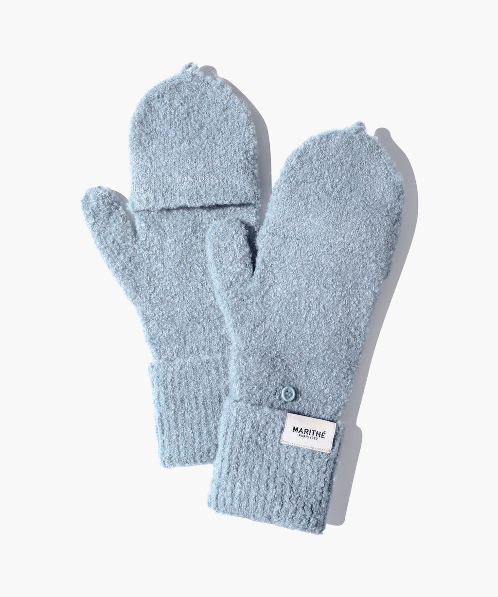 Marithe & Francois Girbaud - Regular Logo Mittens (Ash Blue) product image 4 | TRAB K-Fashion Australia