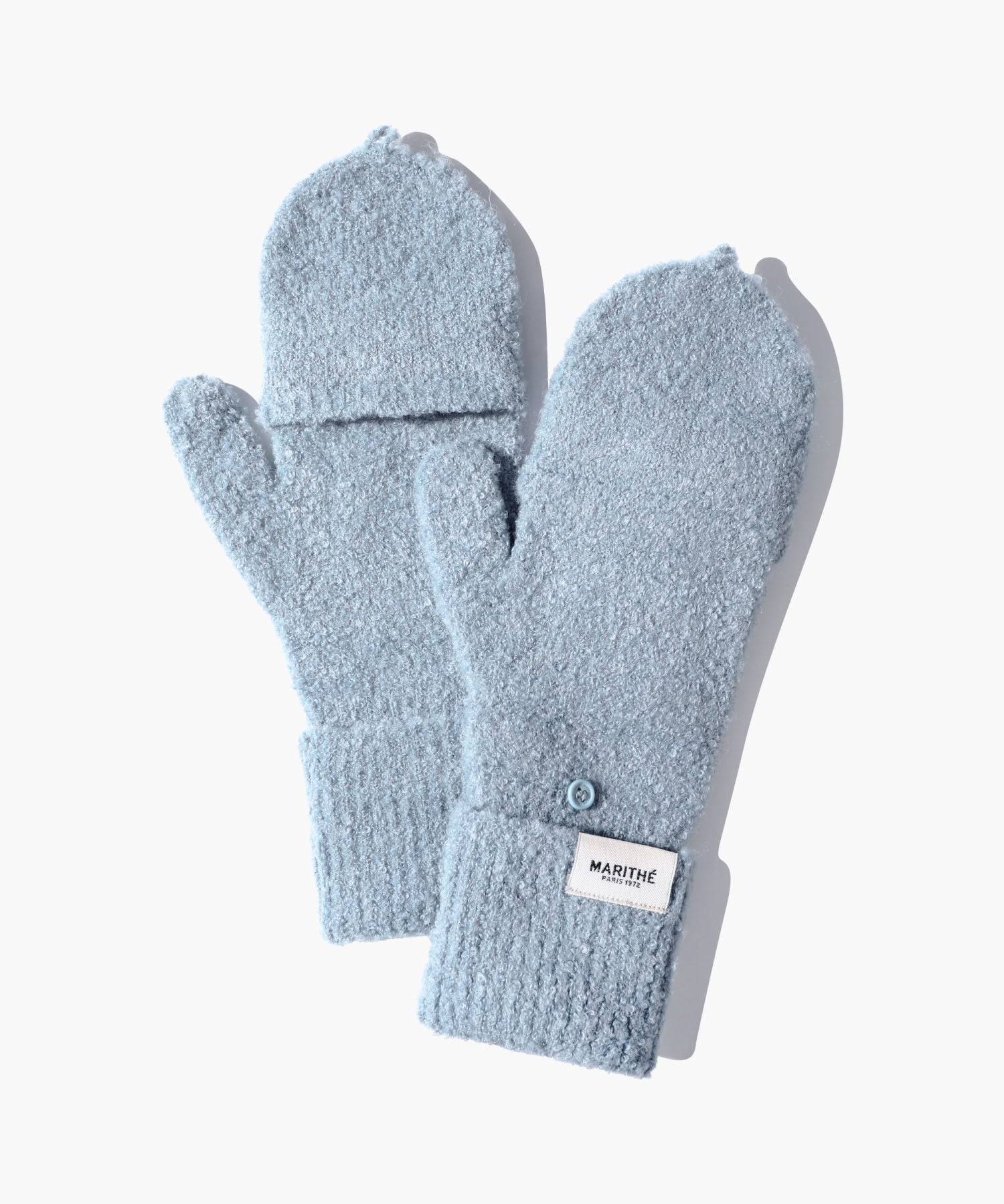 Marithe & Francois Girbaud - Regular Logo Mittens (Ash Blue) product image 4 | TRAB K-Fashion Australia