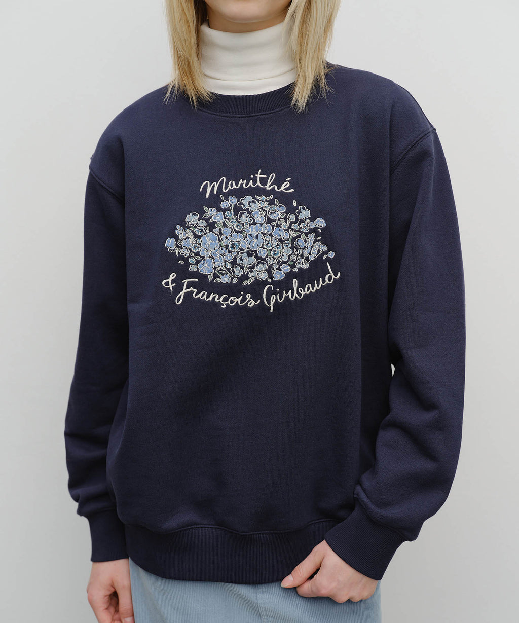 Marithe & Francois Girbaud - Bouquet Graphic Sweatshirt (Navy) product image 4 | TRAB K-Fashion Australia