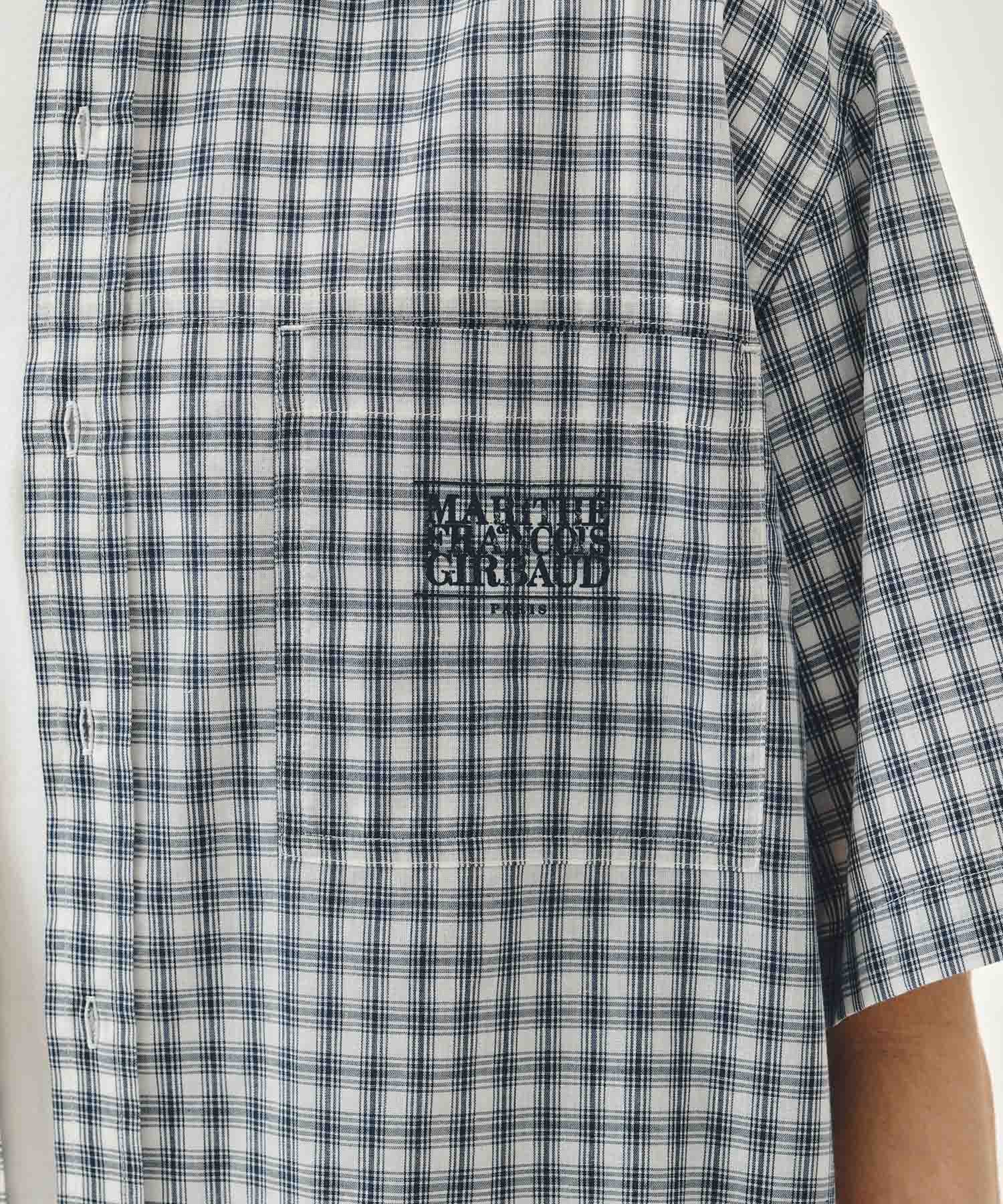 Marithe & Francois Girbaud - Check Half Sleeve Shirt (Ivory) product image 4 | TRAB K-Fashion Australia