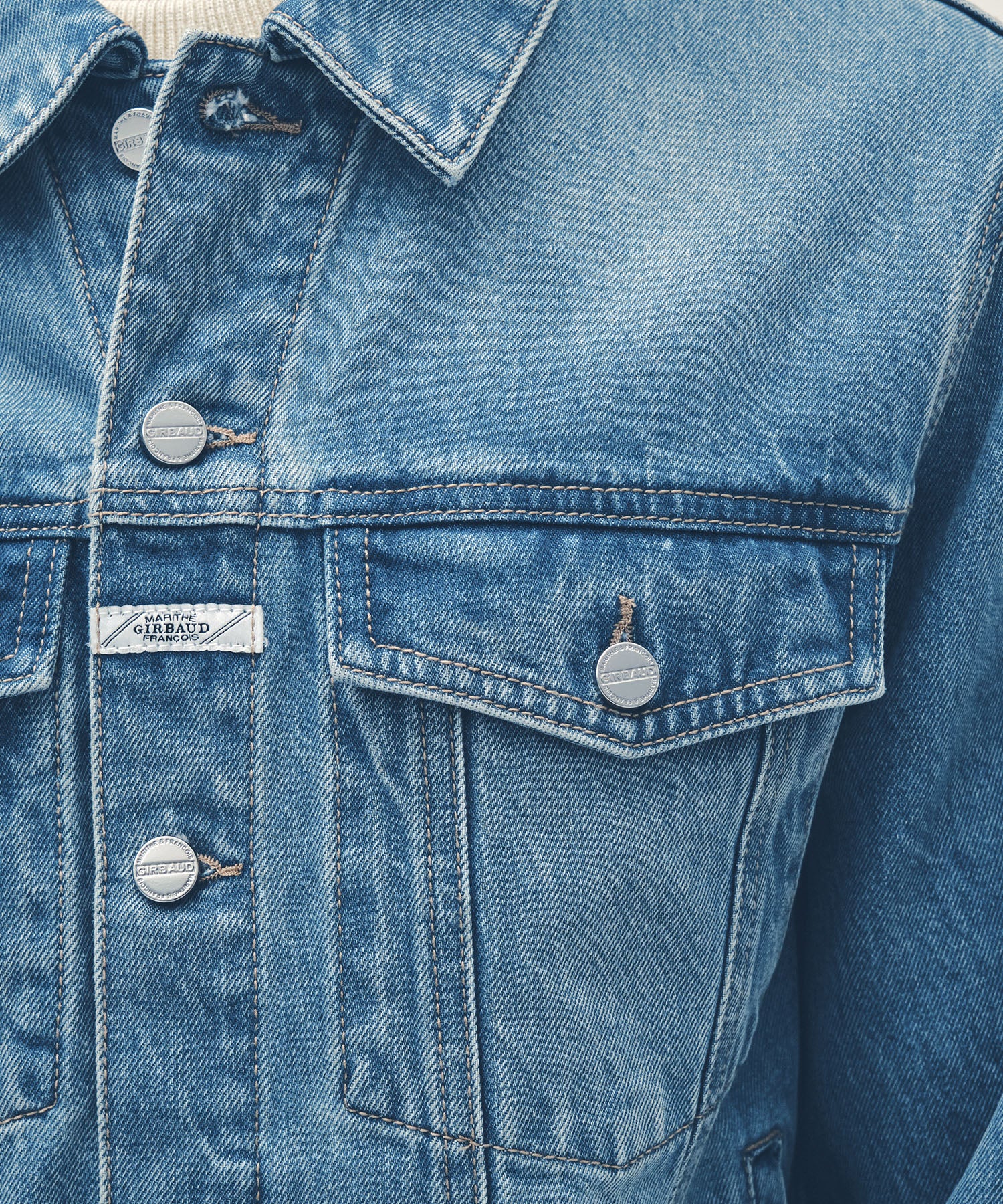 Marithe & Francois Girbaud - Denim Trucker Jacket (Light Blue) product image 4 | TRAB K-Fashion Australia